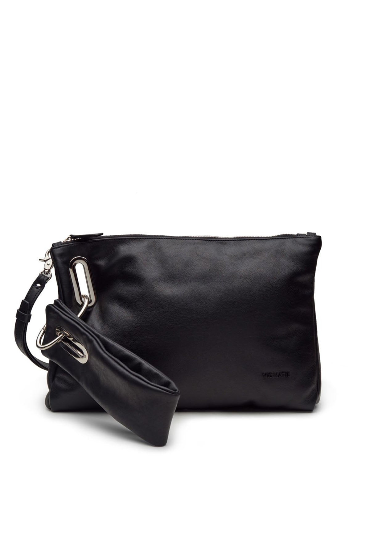 Vic Matie Katrin Deri Clutch Çanta-Libas Trendy Fashion Store