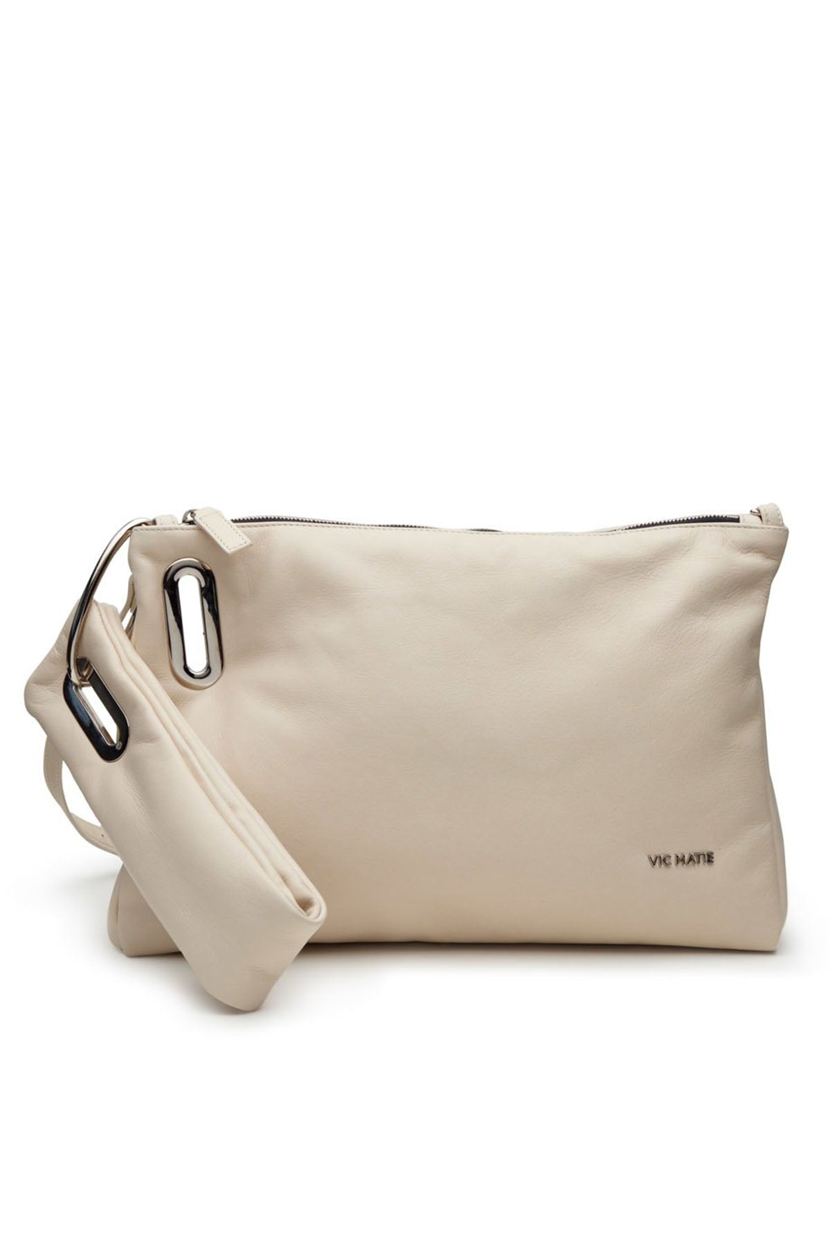 Vic Matie Katrin Deri Clutch Çanta-Libas Trendy Fashion Store