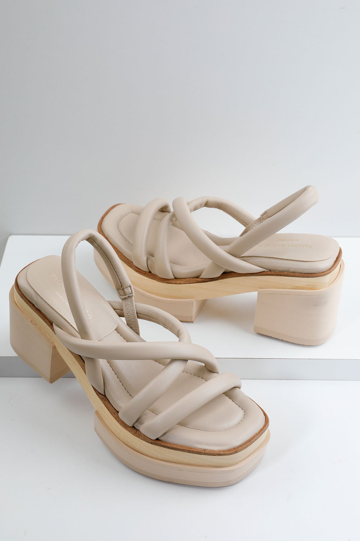 Paloma Barcelo Marine Ayrık Platform Tabanlı Küt Burun Sandalet-Libas Trendy Fashion Store