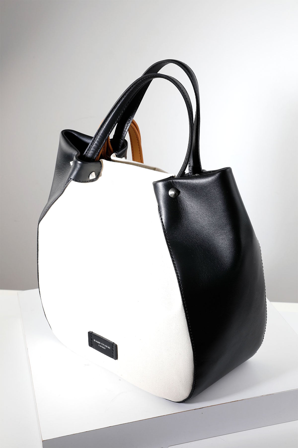 Gianni Chiarini Tulip Deri Ve Kanvas Çanta-Libas Trendy Fashion Store