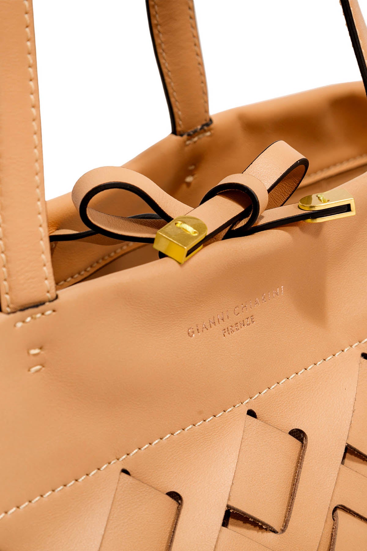 Gianni Chiarini Nur Örgü Deri Shopping Bag Çanta-Libas Trendy Fashion Store