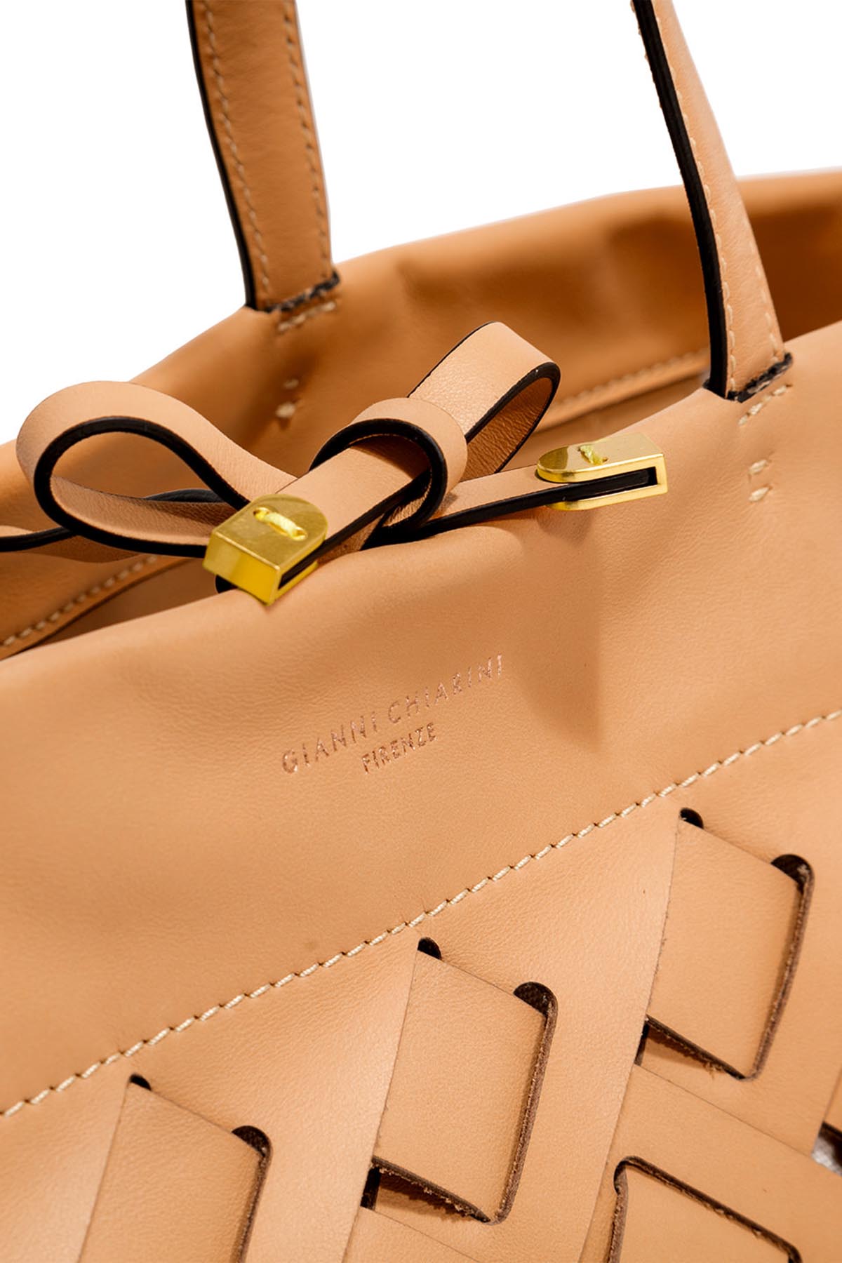 Gianni Chiarini Nur Örgü Deri Shopping Bag Çanta-Libas Trendy Fashion Store