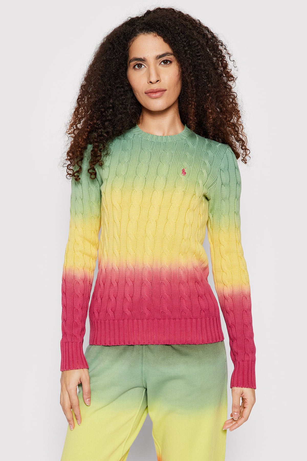 Polo Ralph Lauren Degrade Saç Örgü Triko-Libas Trendy Fashion Store