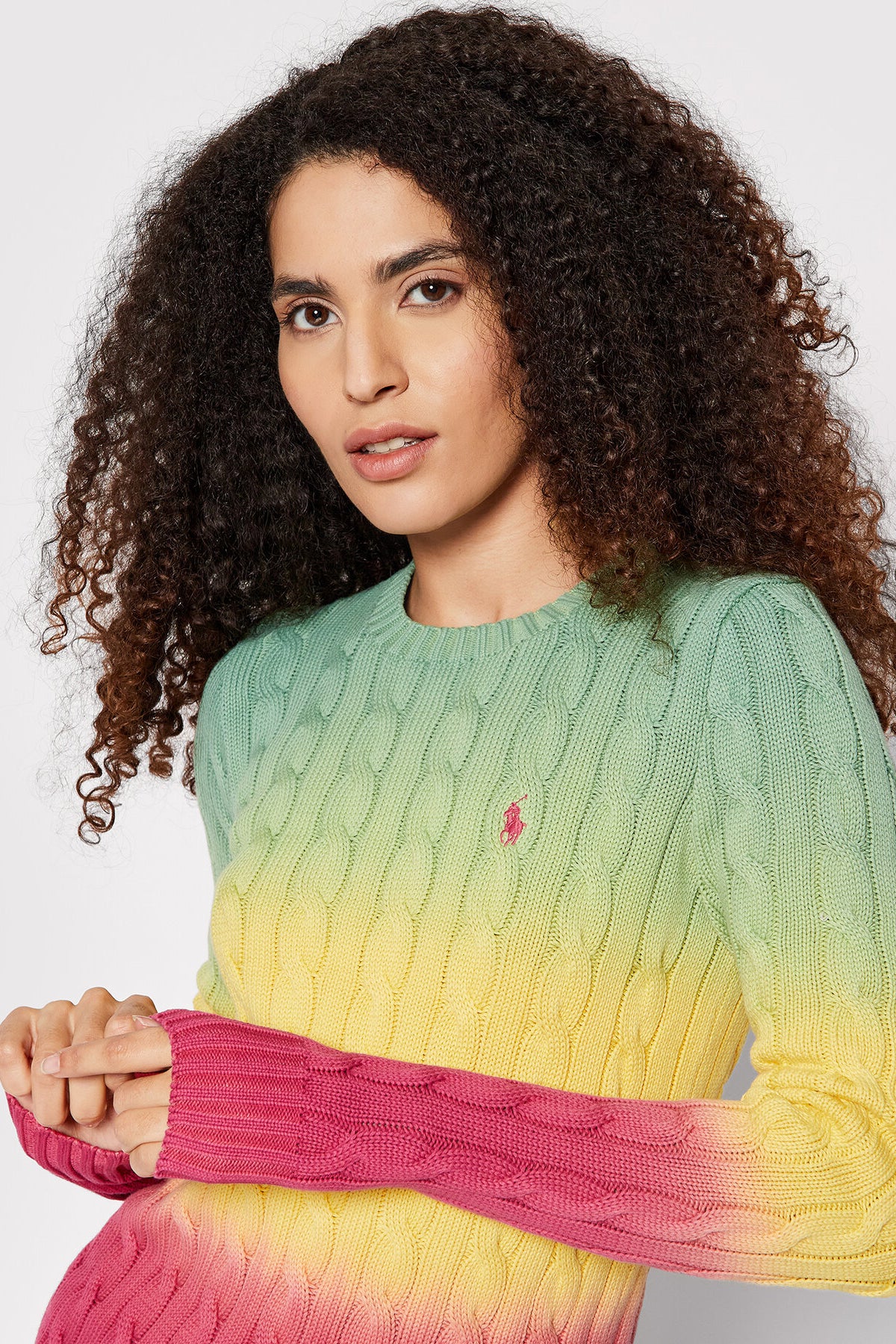 Polo Ralph Lauren Degrade Saç Örgü Triko-Libas Trendy Fashion Store