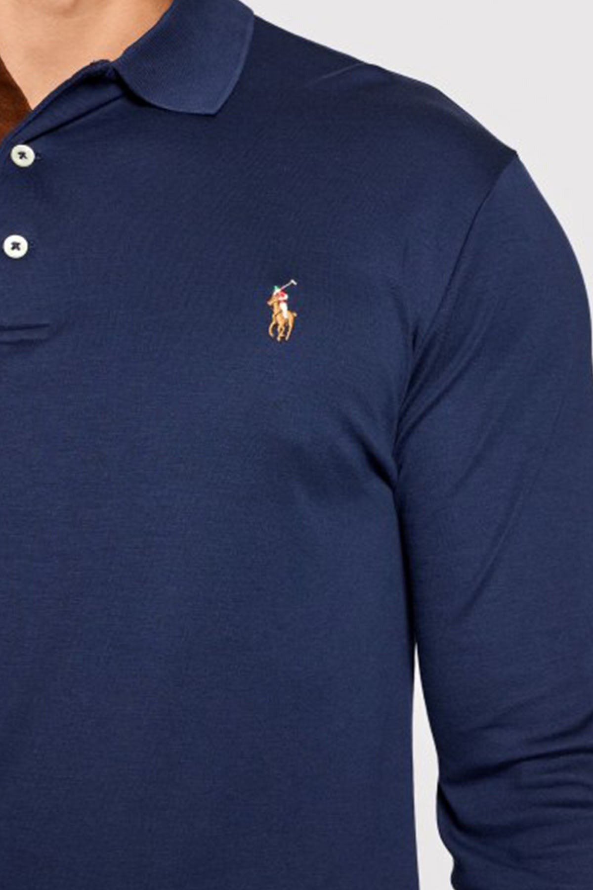 Polo Ralph Lauren Slim Fit Polo Yaka Uzun Kollu T-shirt-Libas Trendy Fashion Store