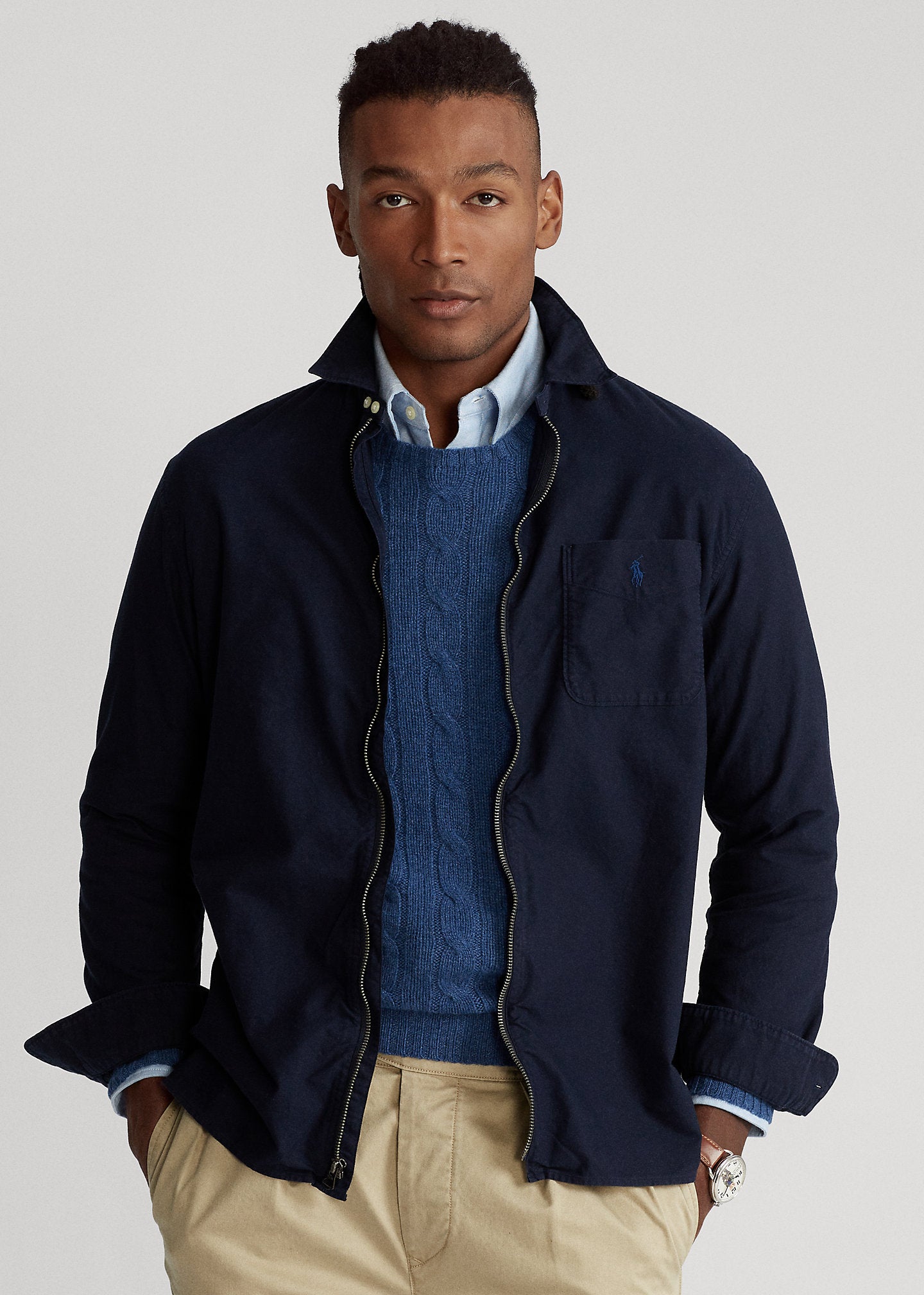 Polo Ralph Lauren Oxford Fermuarlı Gömlek Ceket-Libas Trendy Fashion Store