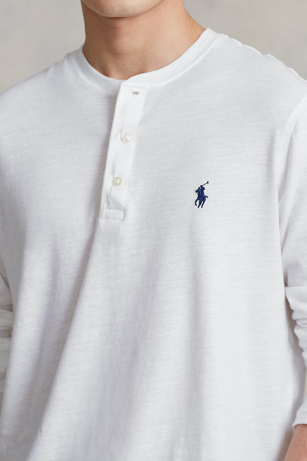 Polo Ralph Lauren Yuvarlak Düğmeli Hakim Yaka Uzun Kollu T-shirt-Libas Trendy Fashion Store