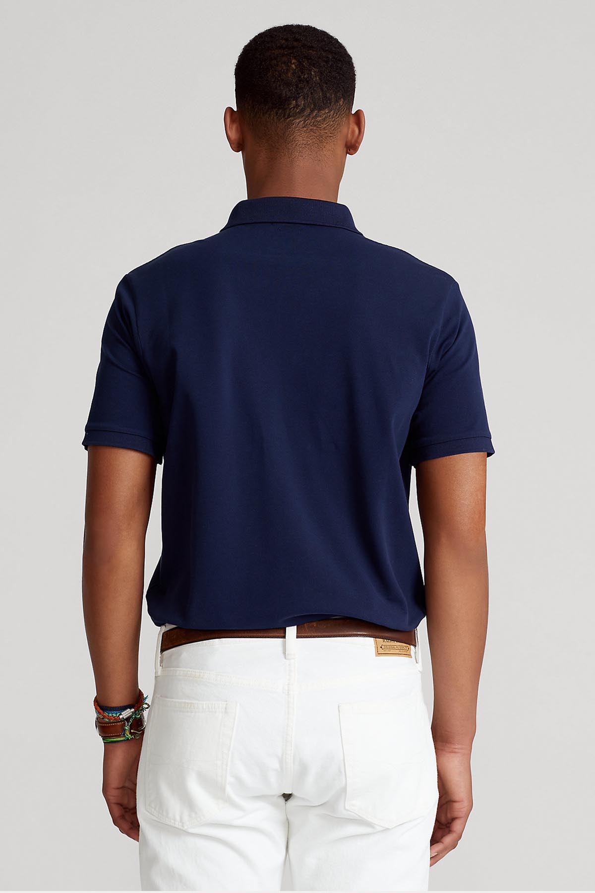 Polo Ralph Lauren Custom Slim Fit Stretch Mesh Fermuarlı Polo Yaka T-shirt-Libas Trendy Fashion Store