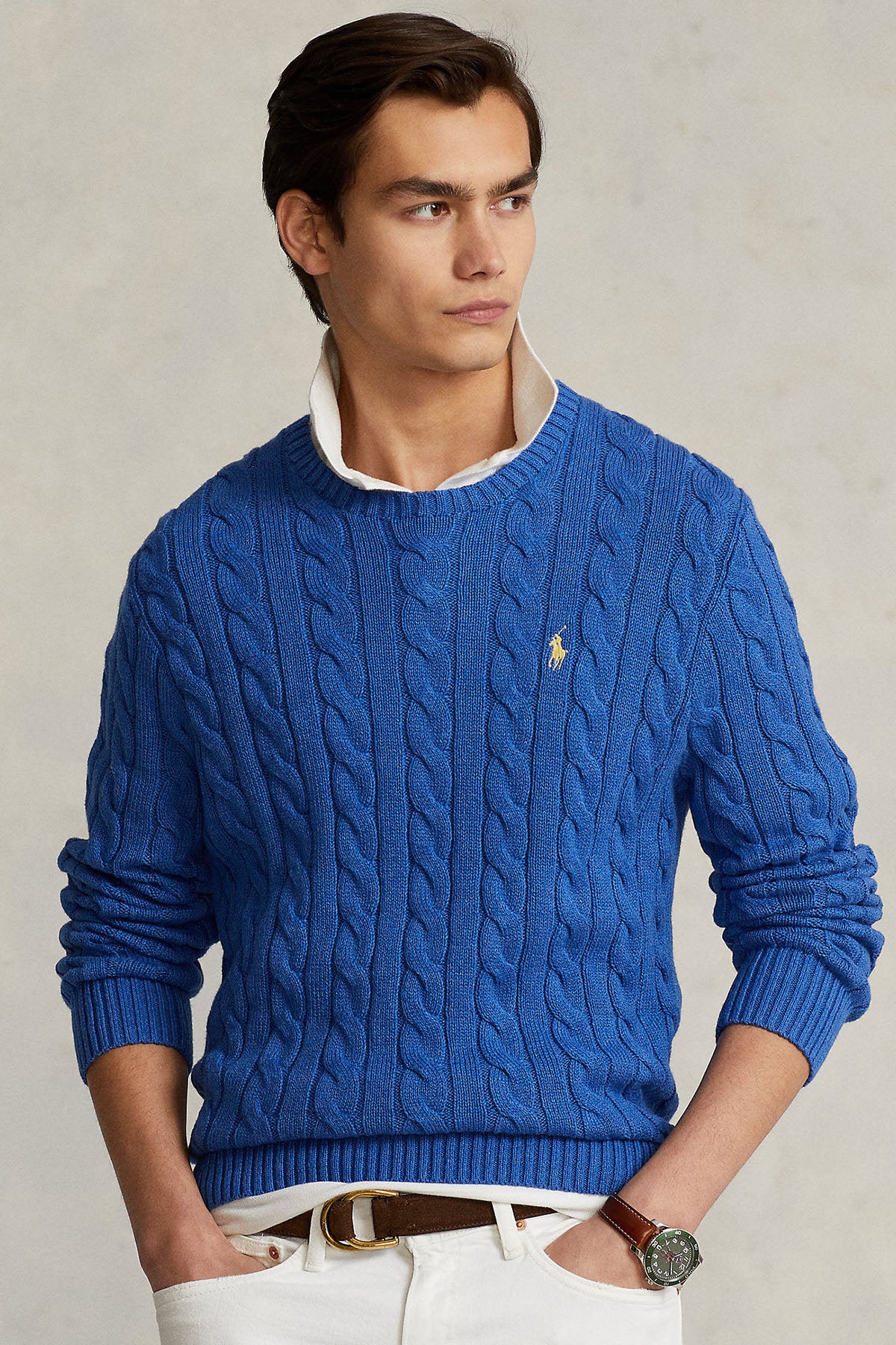 Polo Ralph Lauren Yuvarlak Yaka Saç Örgü Triko-Libas Trendy Fashion Store