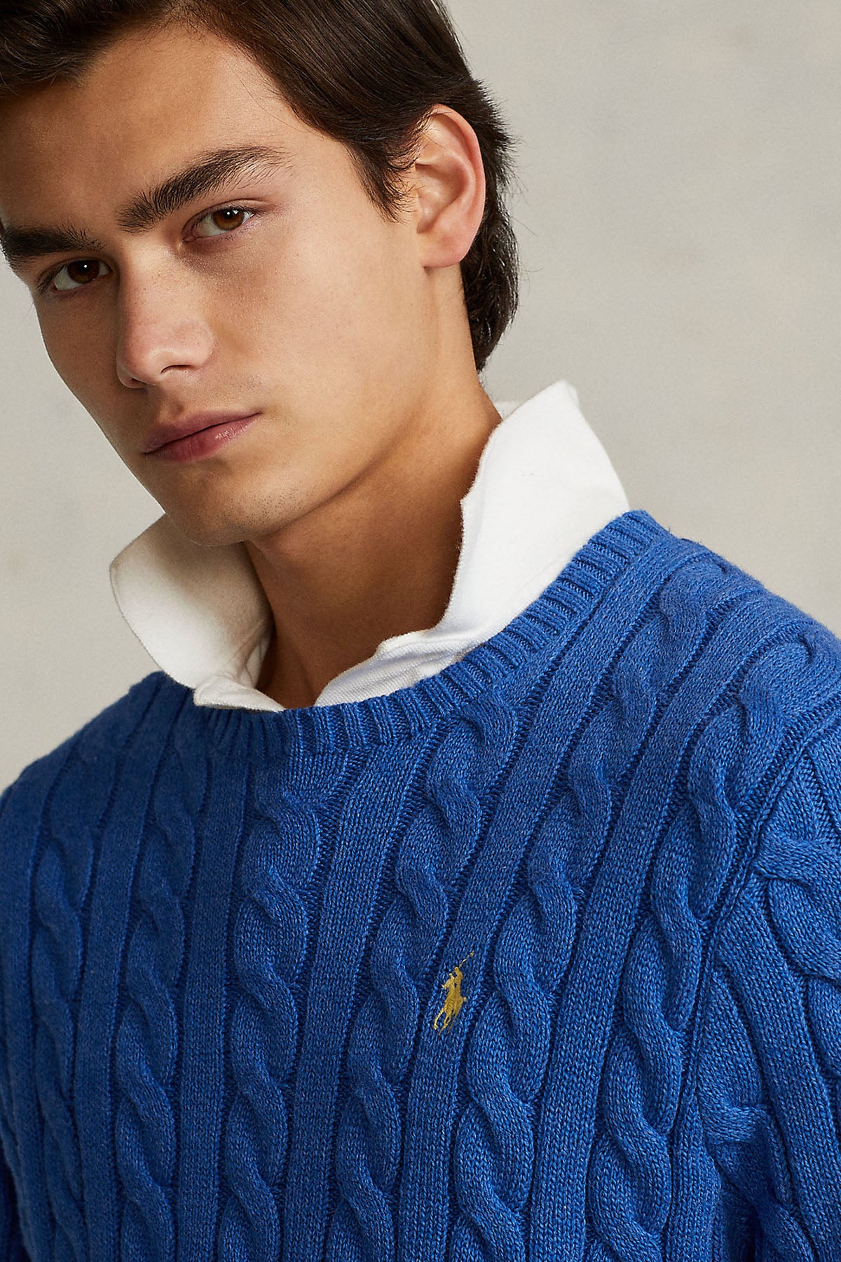 Polo Ralph Lauren Yuvarlak Yaka Saç Örgü Triko-Libas Trendy Fashion Store