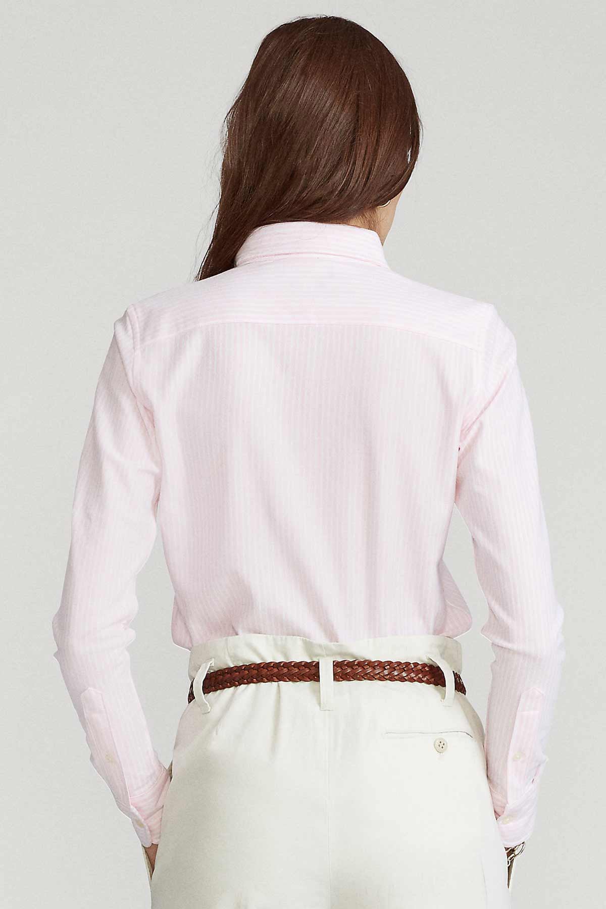 Polo Ralph Lauren Çizgili Knit Oxford Gömlek-Libas Trendy Fashion Store