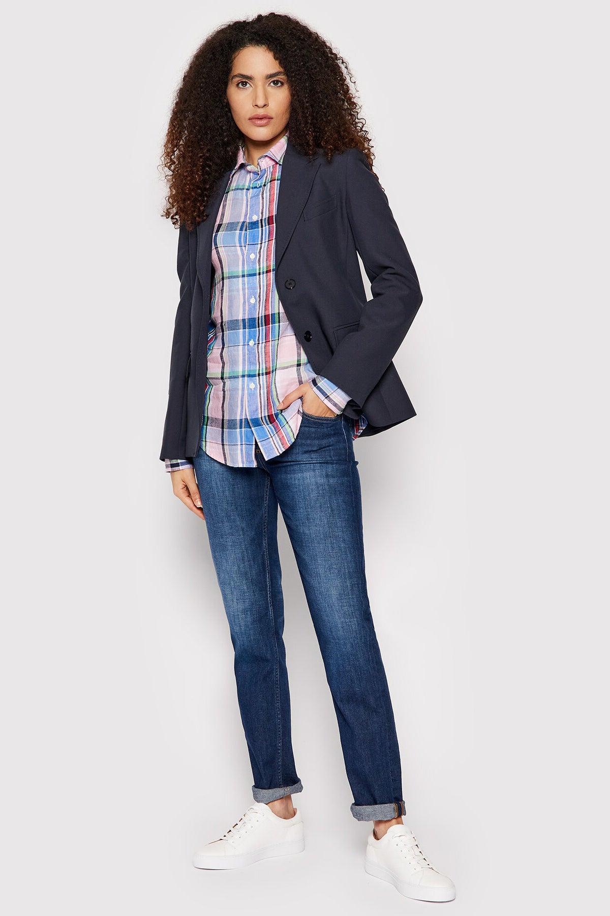 Polo Ralph Lauren Classic Fit Ekose Keten Gömlek-Libas Trendy Fashion Store