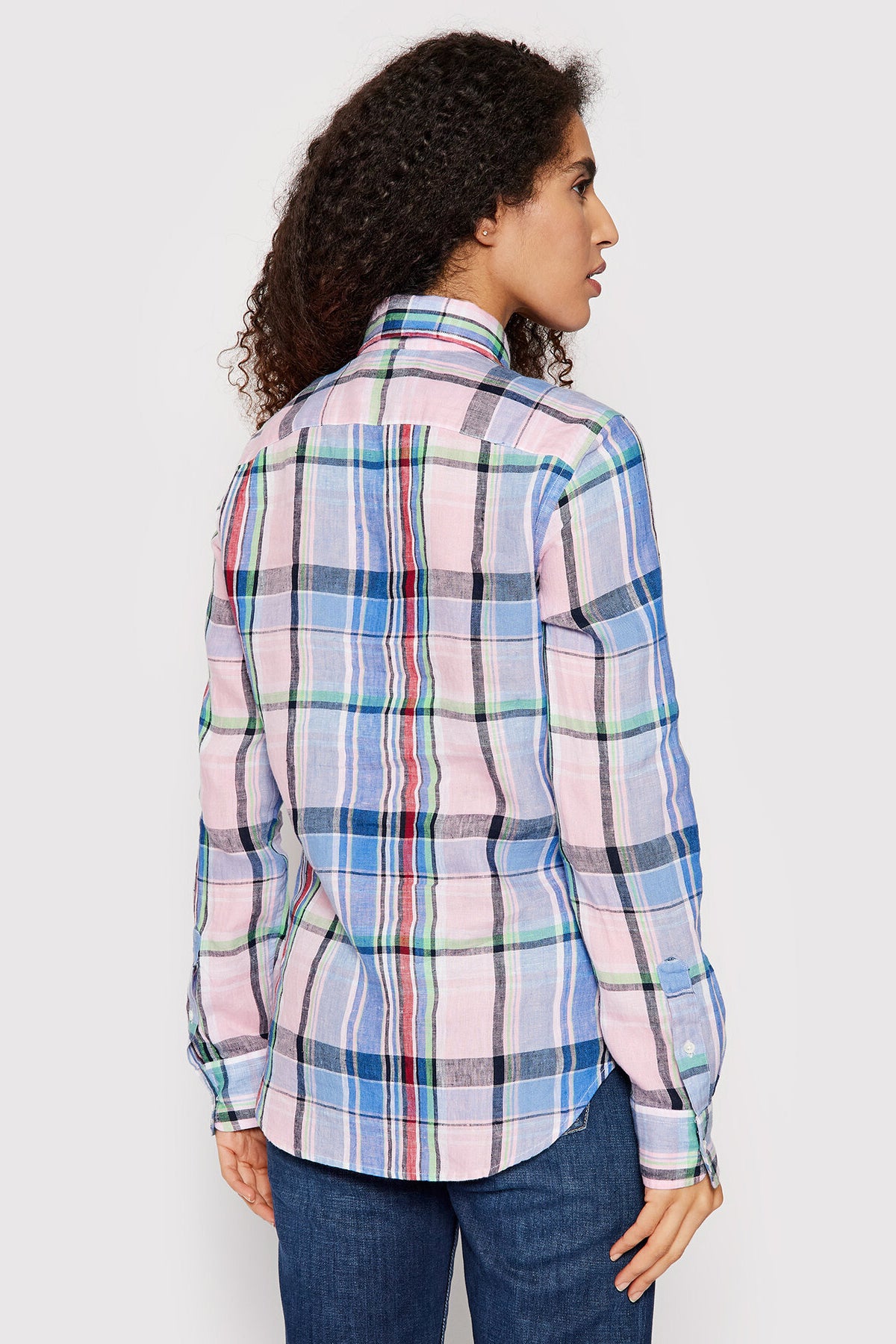 Polo Ralph Lauren Classic Fit Ekose Keten Gömlek-Libas Trendy Fashion Store