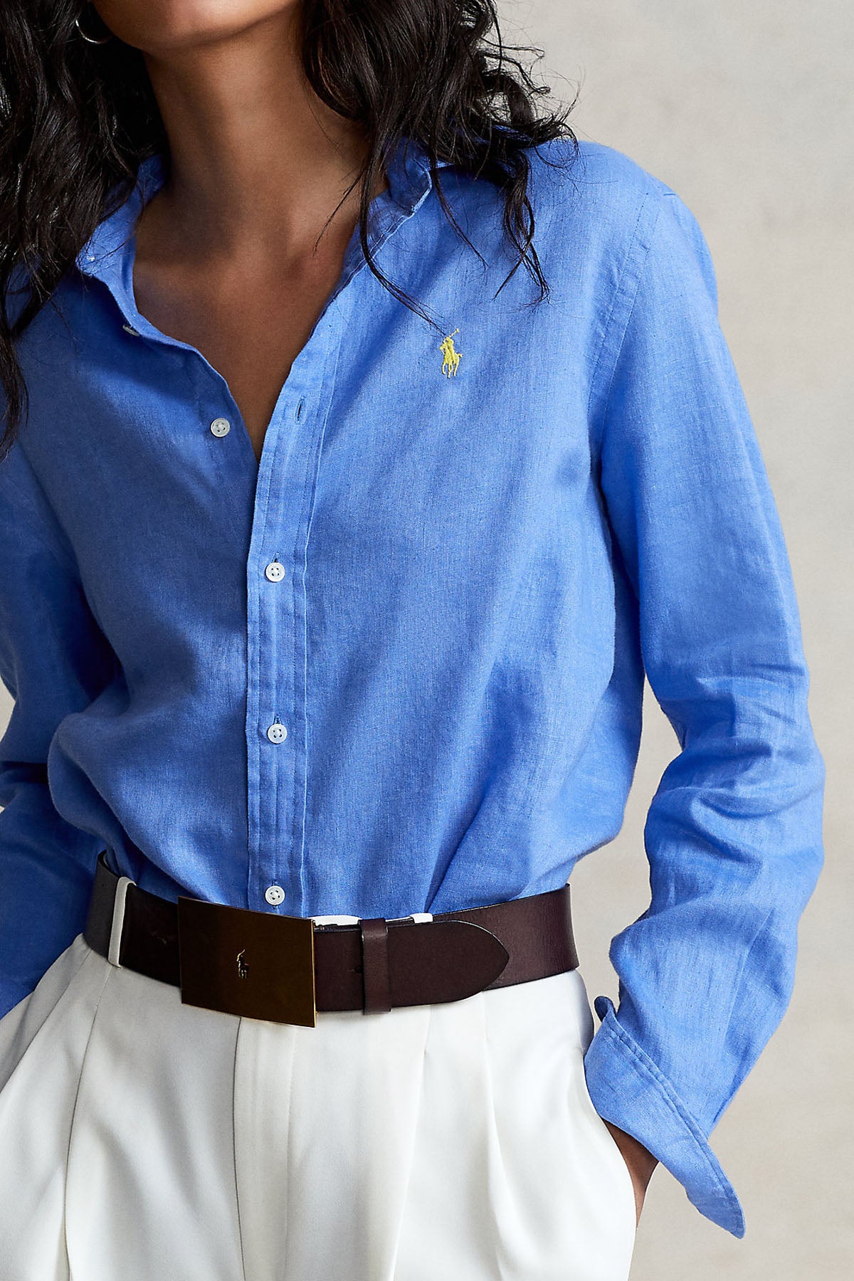 Polo Ralph Lauren Relaxed Fit Keten Gömlek-Libas Trendy Fashion Store