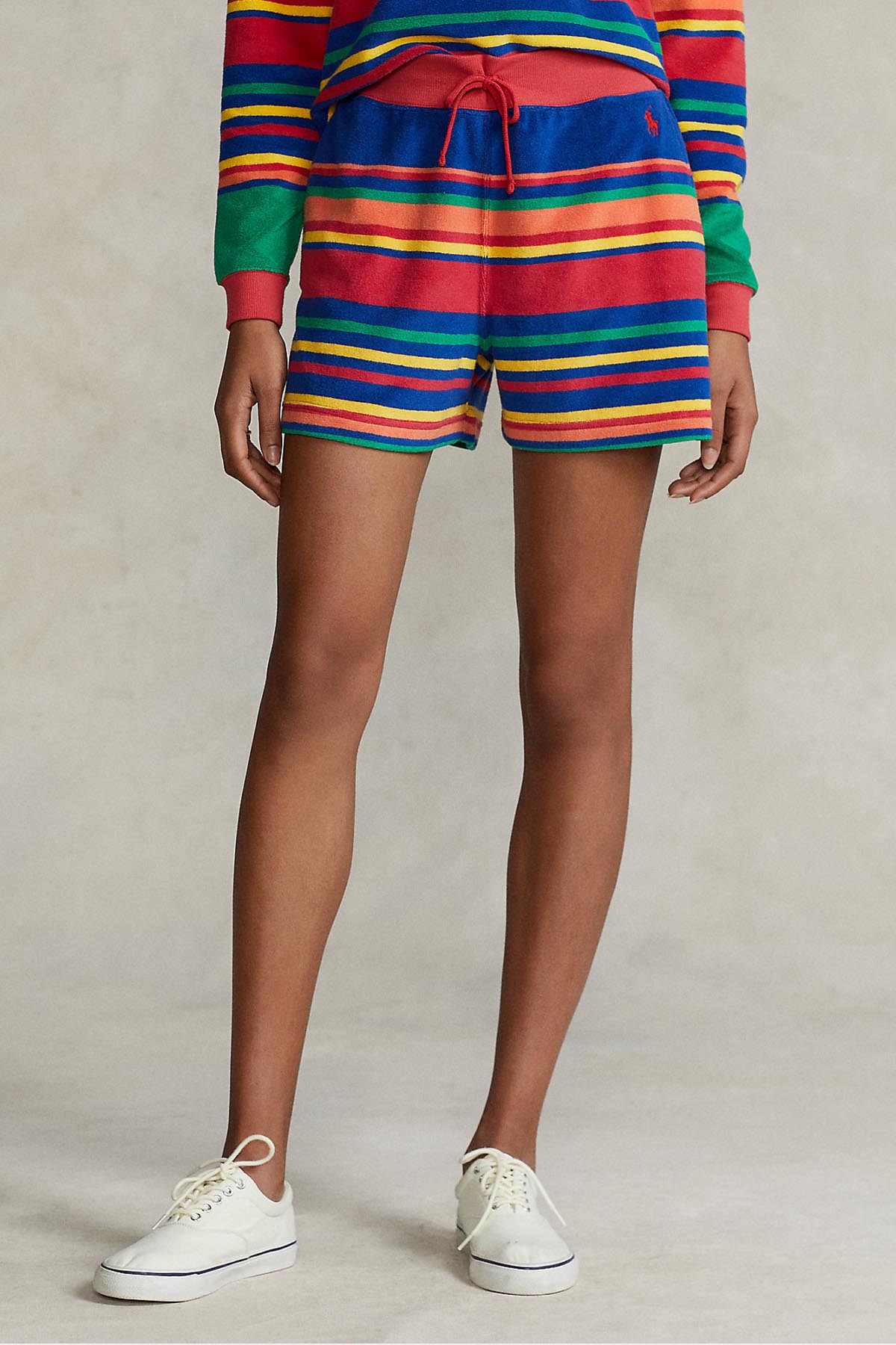 Polo Ralph Lauren Yüksek Bel Havlu Kumaş Şort-Libas Trendy Fashion Store