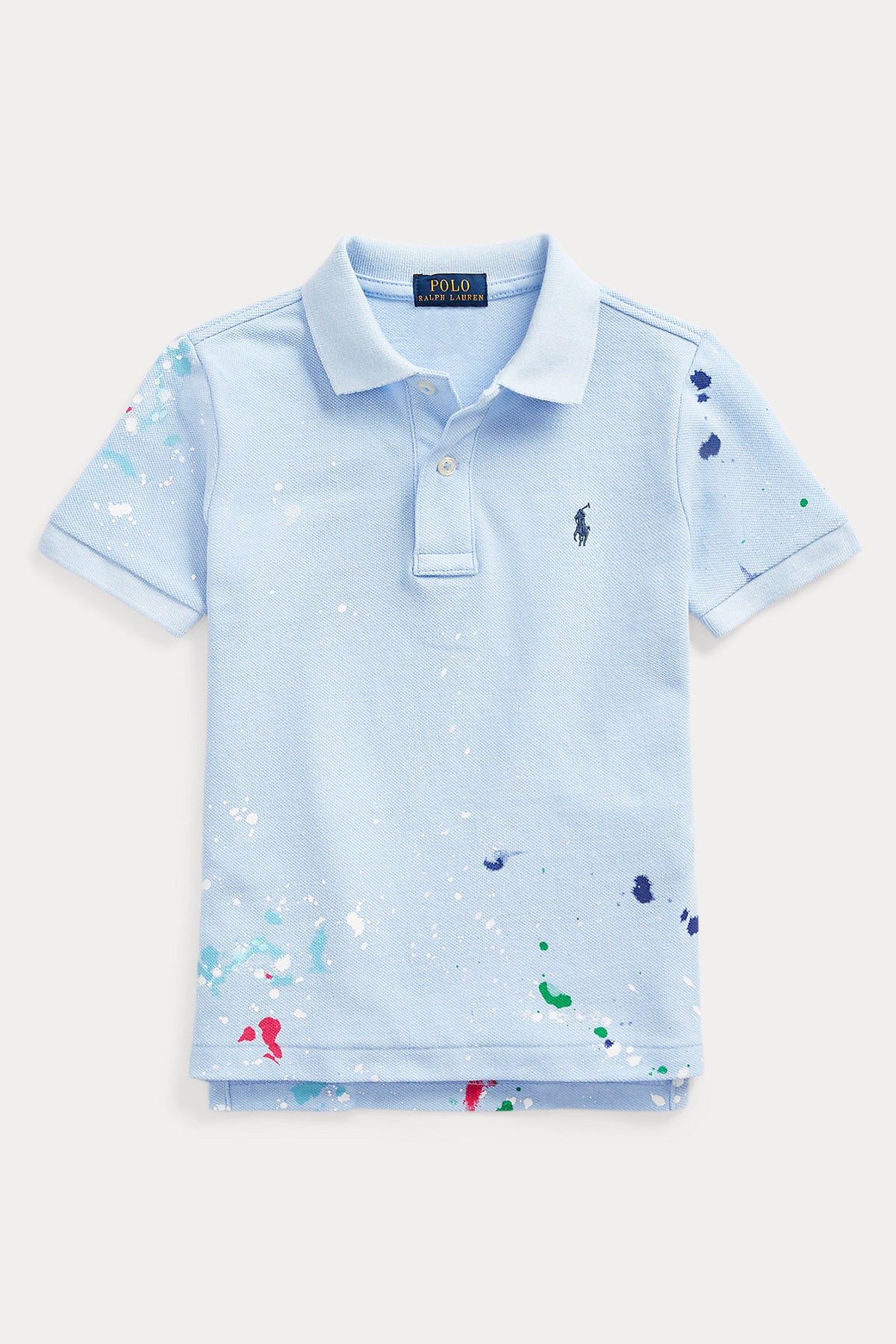 Polo Ralph Lauren Kids 5-6 Yaş Erkek Çocuk Boyalı Polo Yaka T-shirt-Libas Trendy Fashion Store