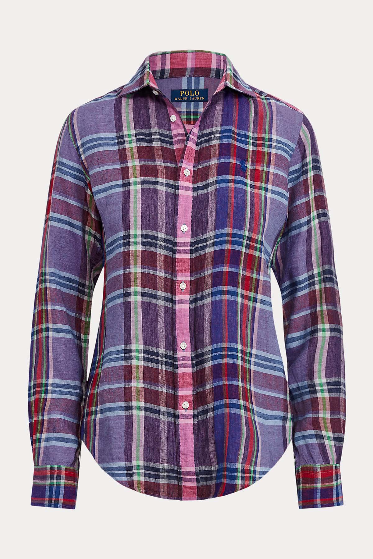 Polo Ralph Lauren Classic Fit Ekose Keten Gömlek-Libas Trendy Fashion Store