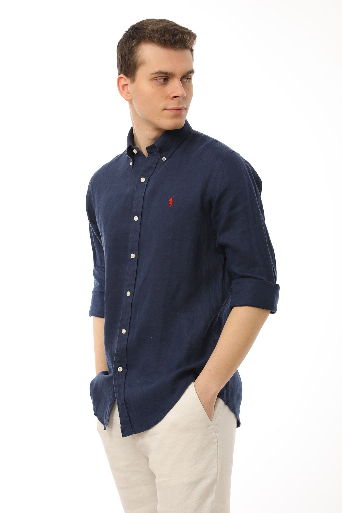 Polo Ralph Lauren Custom Fit Keten Gömlek-Libas Trendy Fashion Store