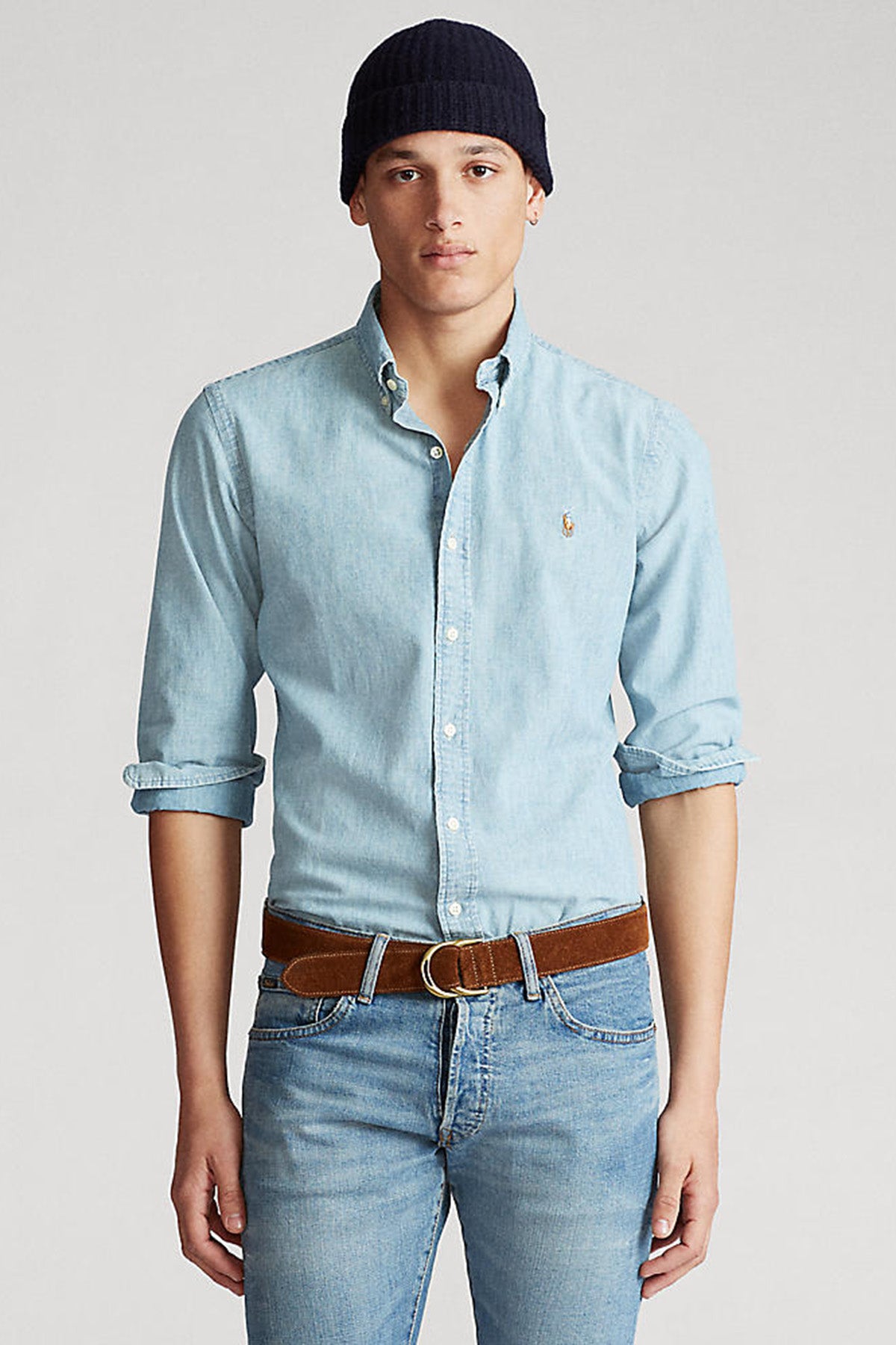 Polo Ralph Lauren Custom Fit Denim Gömlek-Libas Trendy Fashion Store