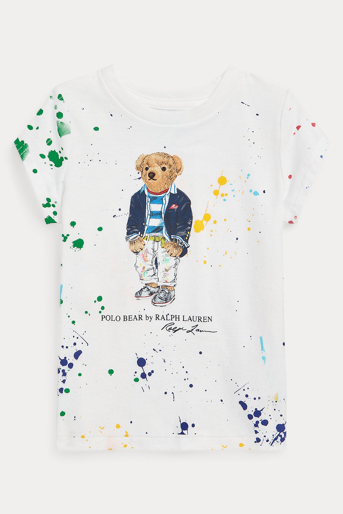 Polo Ralph Lauren Kids 2-3 Yaş Kız Çocuk Polo Bear T-shirt-Libas Trendy Fashion Store