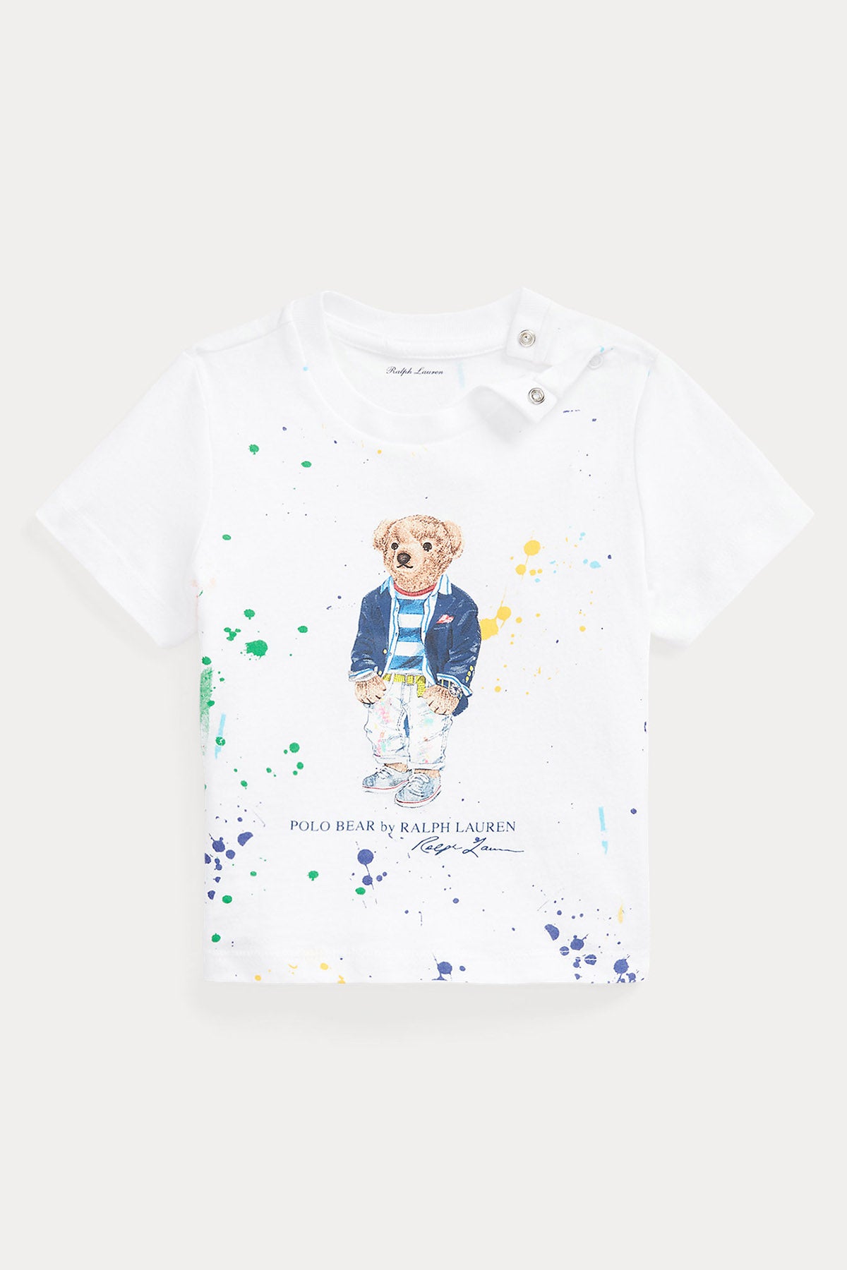 Polo Ralph Lauren Kids 12 Aylık Erkek Bebek Polo Bear T-shirt-Libas Trendy Fashion Store