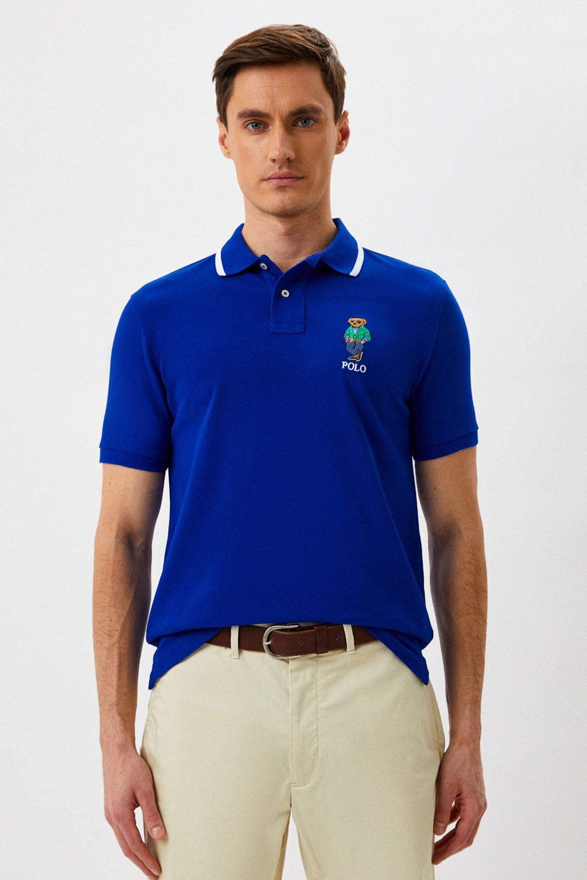 Polo Ralph Lauren Custom Slim Fit Polo Yaka Polo Bear T-shirt-Libas Trendy Fashion Store