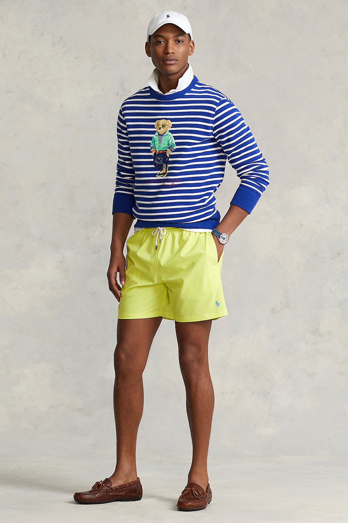 Polo Ralph Lauren Çizgili Polo Bear Sweatshirt-Libas Trendy Fashion Store