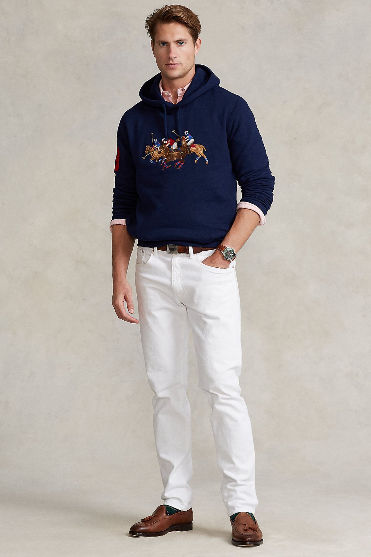 Polo Ralph Lauren Kapüşonlu Triple Pony Sweatshirt-Libas Trendy Fashion Store