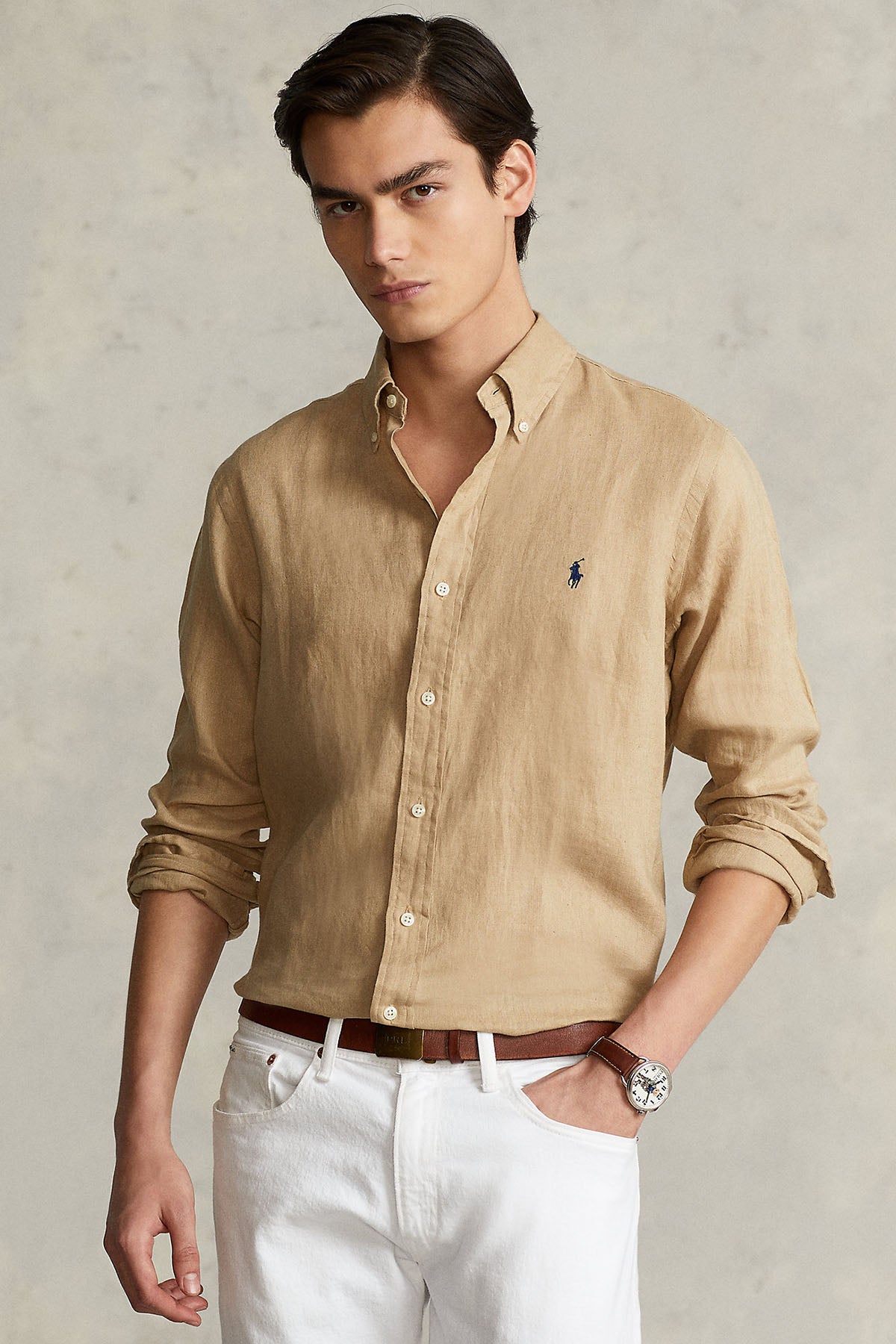 Polo Ralph Lauren Slim Fit Keten Gömlek-Libas Trendy Fashion Store