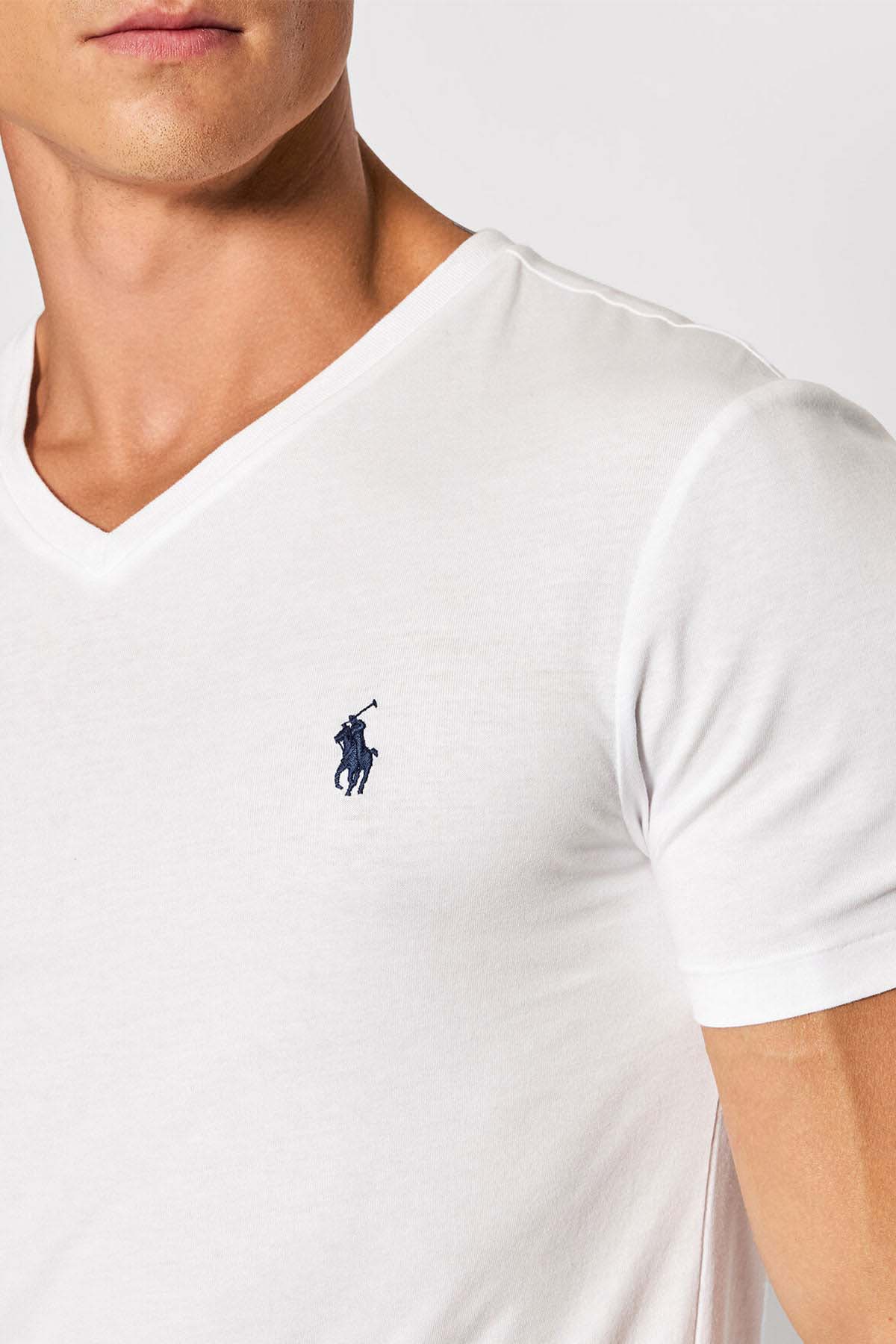 Polo Ralph Lauren Custom Slim Fit V Yaka T-shirt-Libas Trendy Fashion Store
