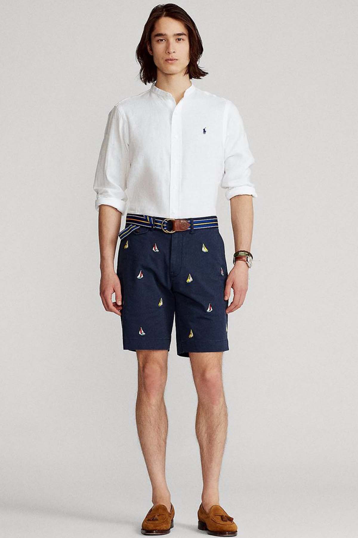 Polo Ralph Lauren Slim Fit Hakim Yaka Keten Gömlek-Libas Trendy Fashion Store