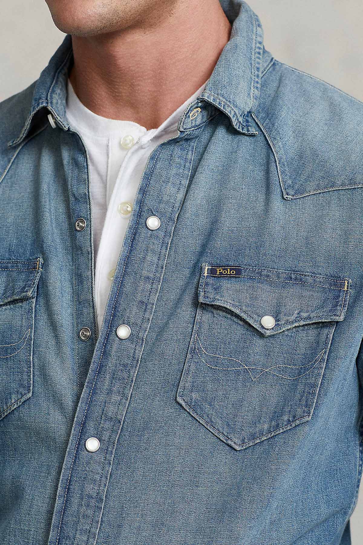 Polo Ralph Lauren Kapaklı Cepli Denim Gömlek-Libas Trendy Fashion Store