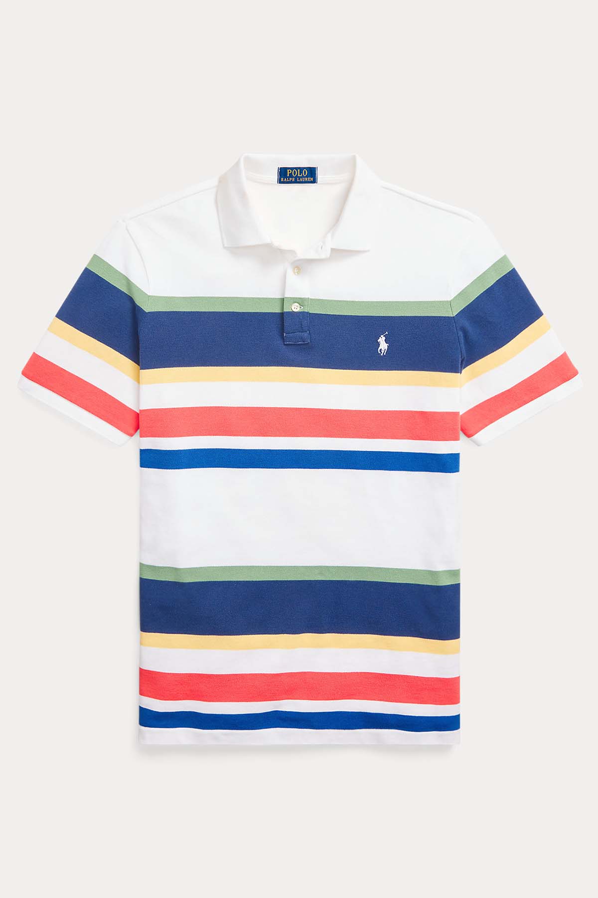 Polo Ralph Lauren Custom Slim Fit Çizgili Polo Yaka T-shirt-Libas Trendy Fashion Store