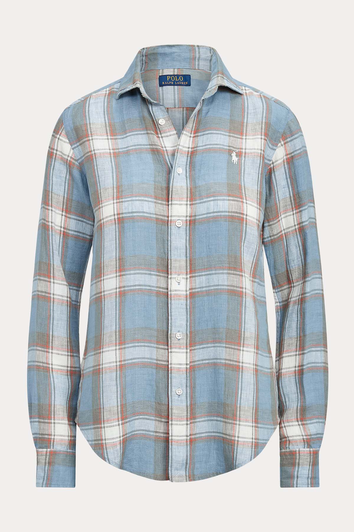 Polo Ralph Lauren Classic Fit Ekose Keten Gömlek-Libas Trendy Fashion Store