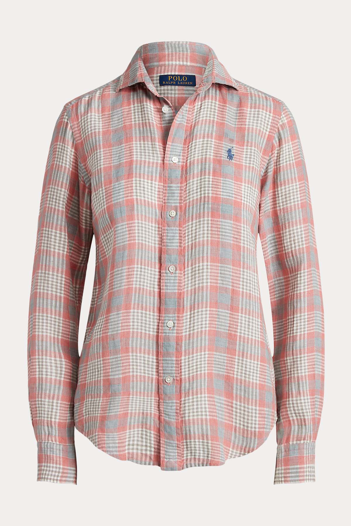 Polo Ralph Lauren Classic Fit Ekoseli Keten Gömlek-Libas Trendy Fashion Store