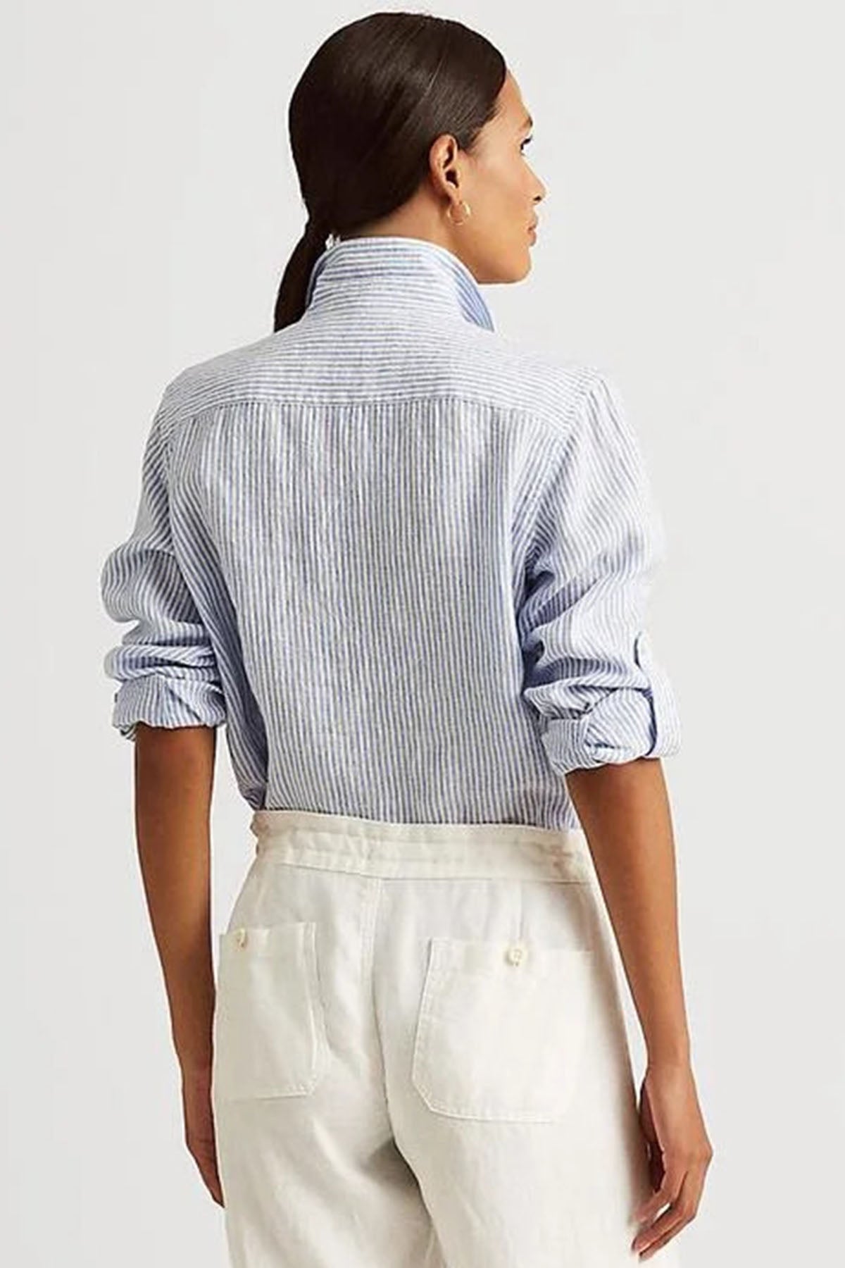 Polo Ralph Lauren Çizgili Keten Gömlek-Libas Trendy Fashion Store