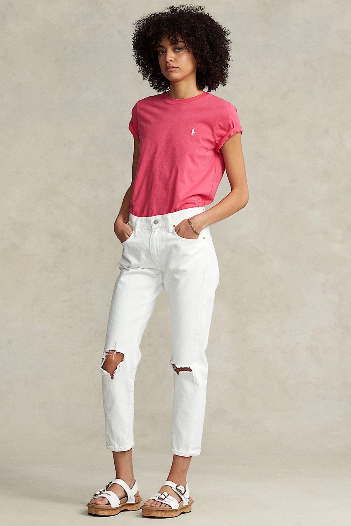 Polo Ralph Lauren Custom Fit Yuvarlak Yaka T-shirt-Libas Trendy Fashion Store