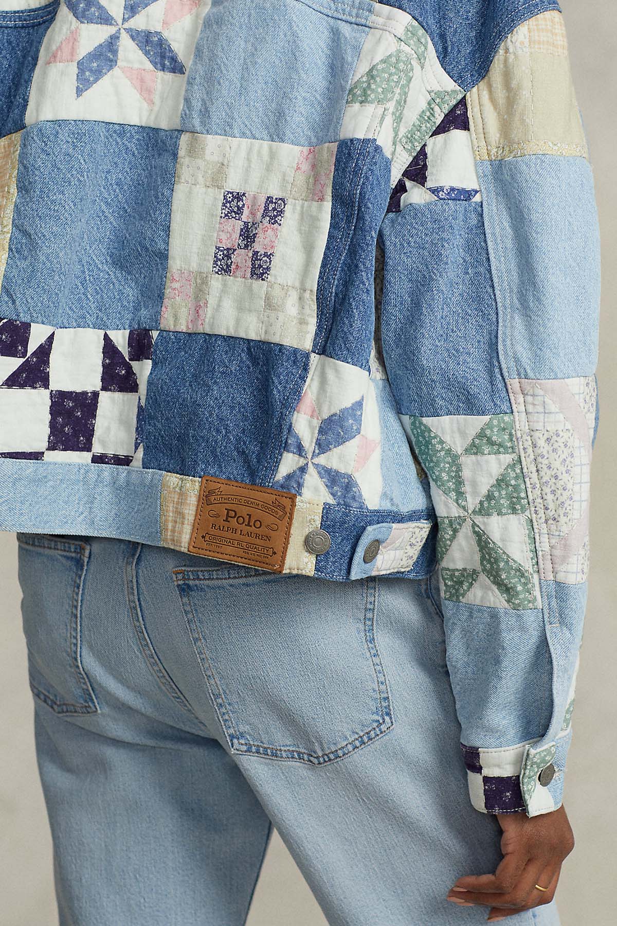 Polo Ralph Lauren Geniş Kesim Denim Patchwork Ceket-Libas Trendy Fashion Store