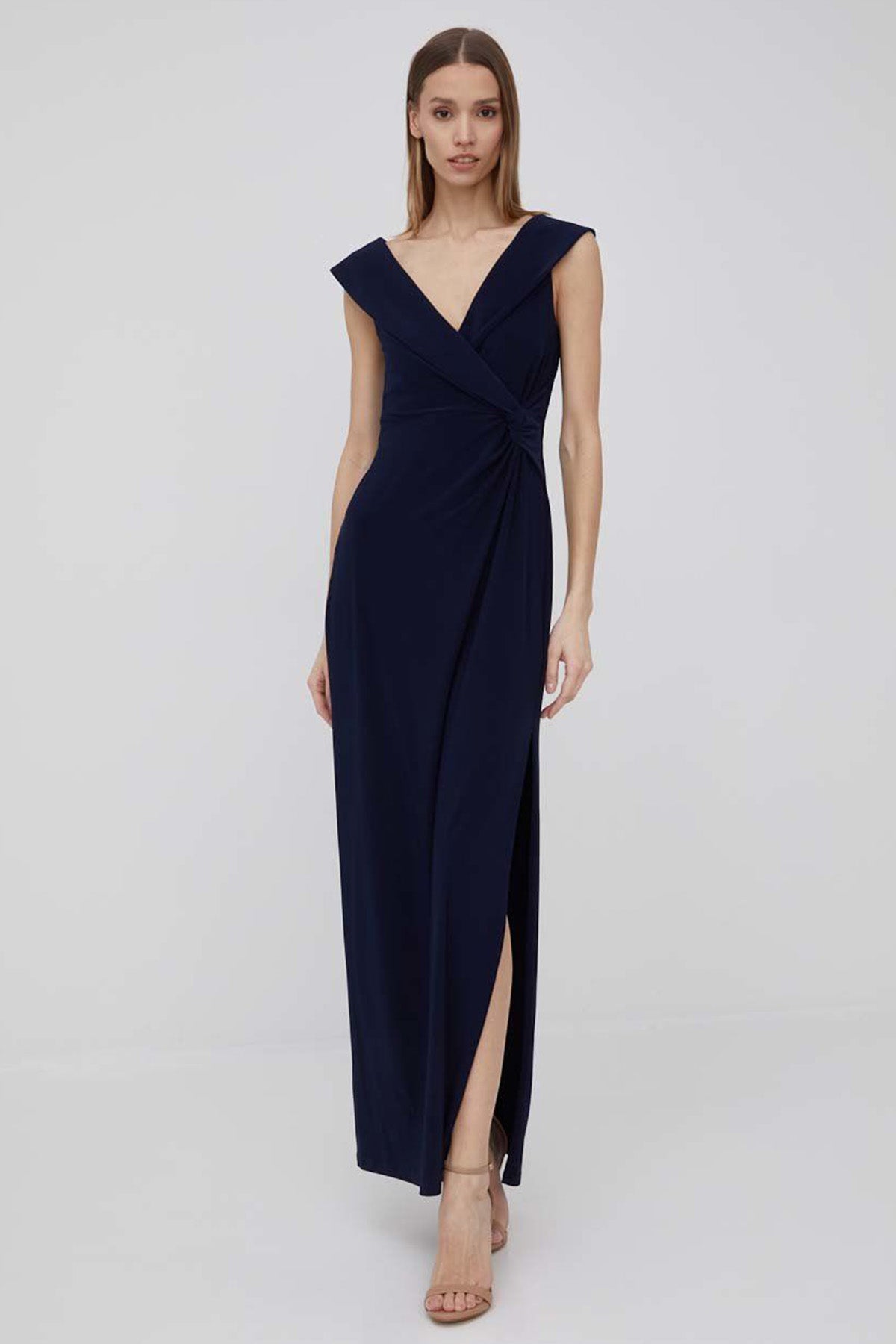 Polo Ralph Lauren V Yaka Maxi Elbise-Libas Trendy Fashion Store