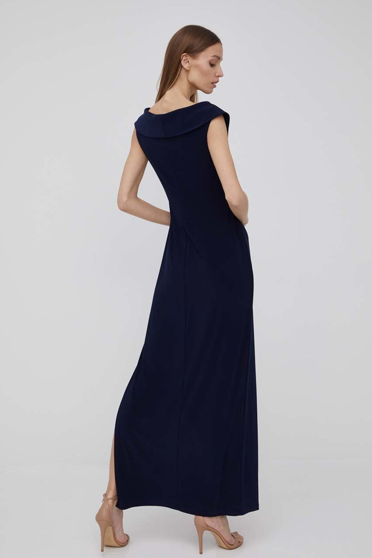 Polo Ralph Lauren V Yaka Maxi Elbise-Libas Trendy Fashion Store