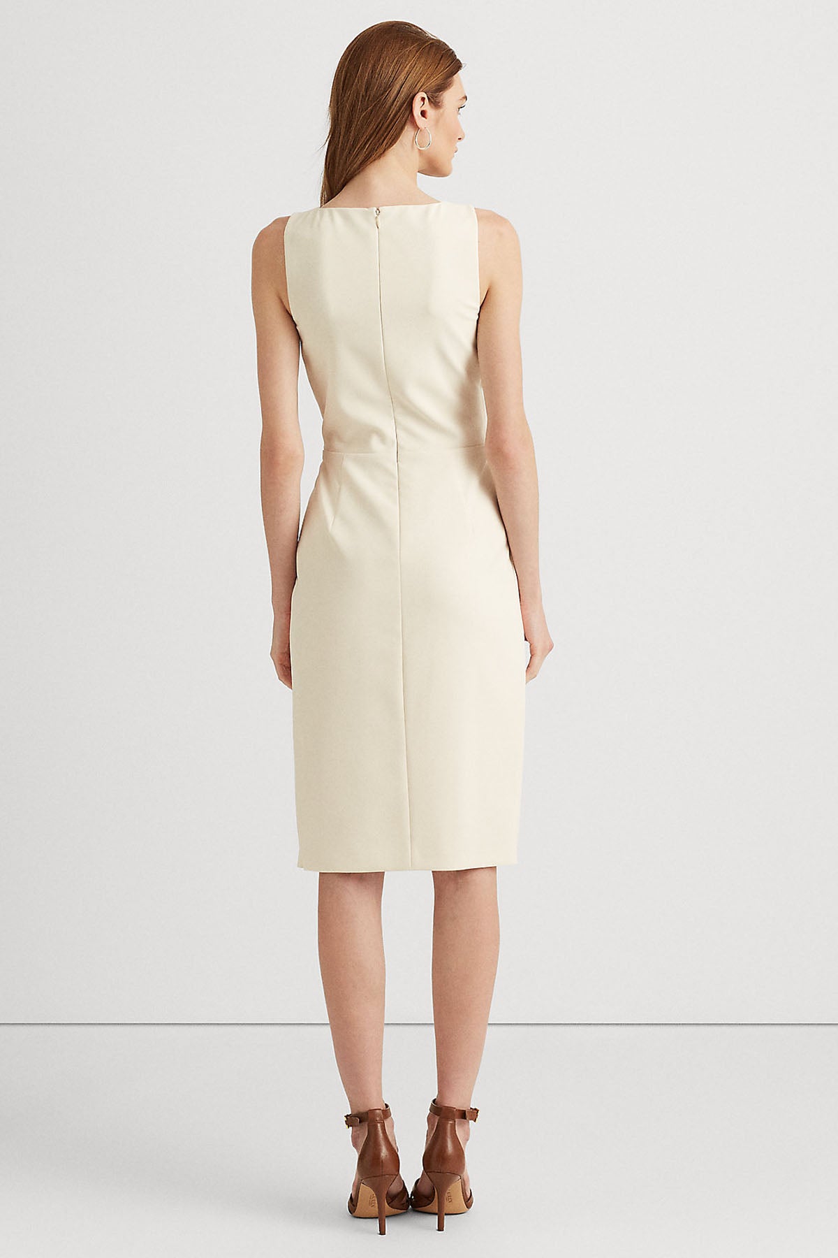 Polo Ralph Lauren V Yaka Kruvaze Diz Üstü Elbise-Libas Trendy Fashion Store
