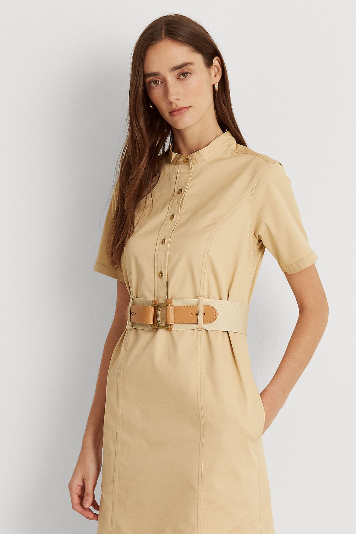 Polo Ralph Lauren Belden Kemerli Elbise-Libas Trendy Fashion Store