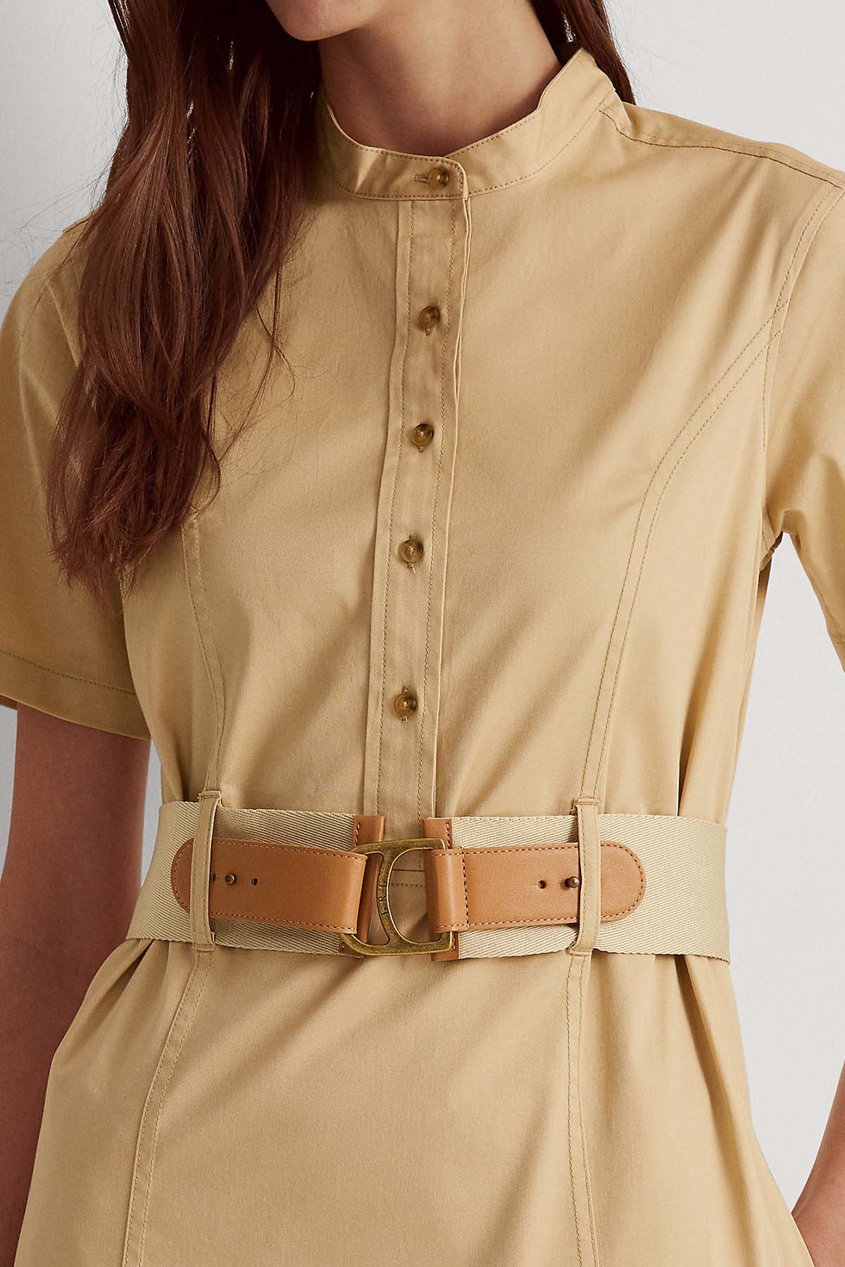 Polo Ralph Lauren Belden Kemerli Elbise-Libas Trendy Fashion Store