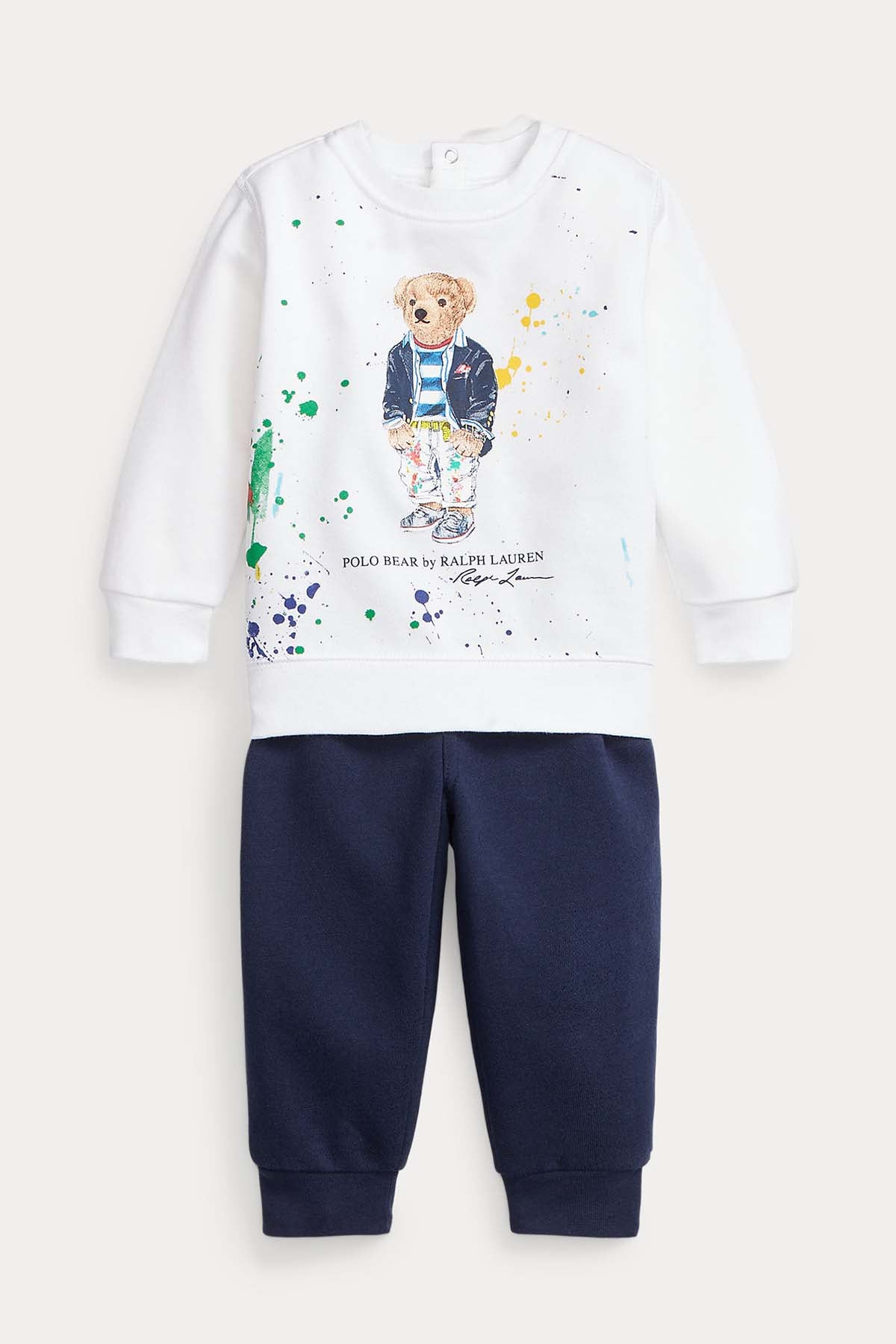 Polo Ralph Lauren Kids 12-24 Aylık Erkek Bebek Polo Bear Eşofman Takımı-Libas Trendy Fashion Store