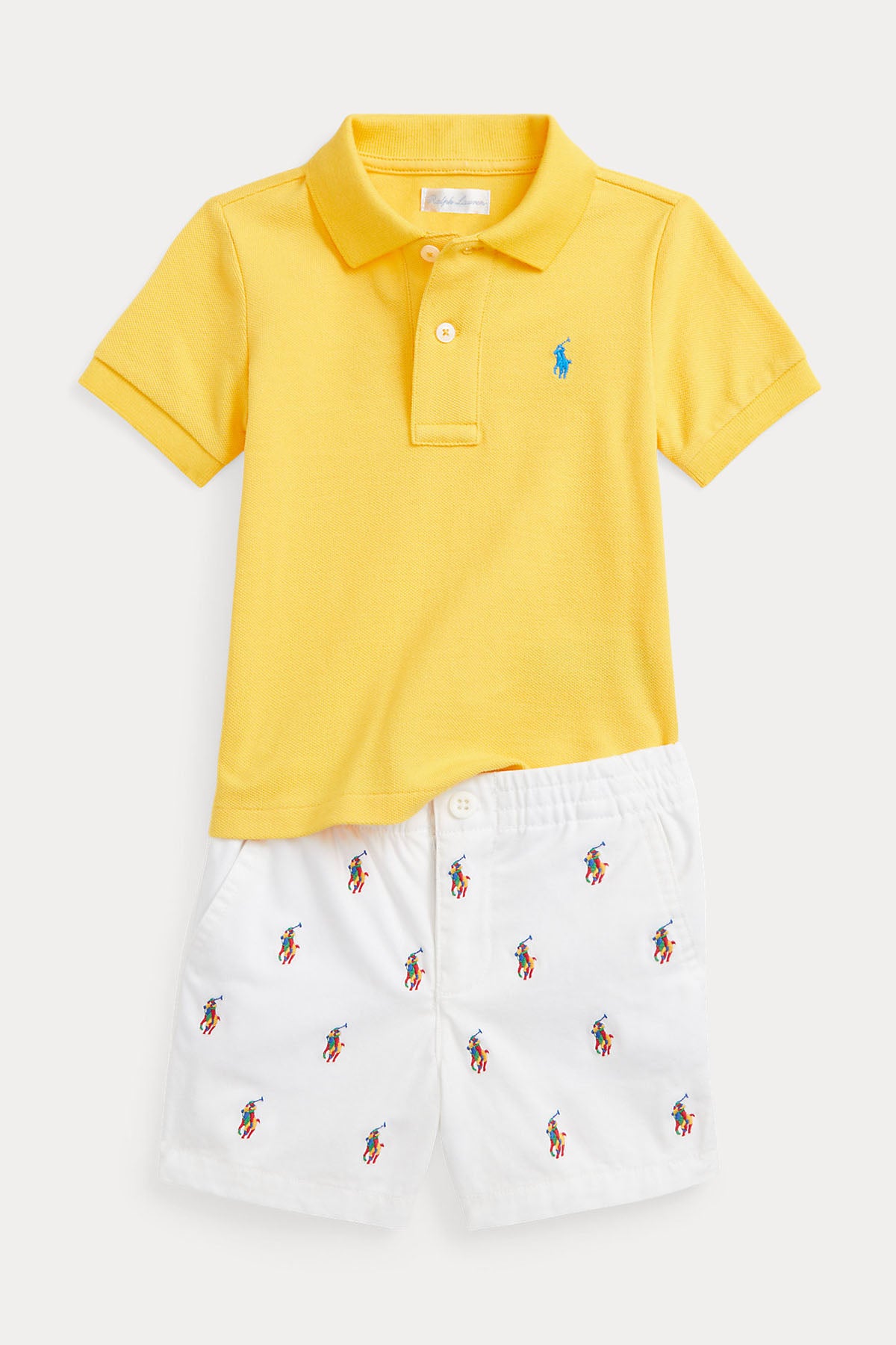 Polo Ralph Lauren Kids 18-24 Aylık Erkek Bebek T-shirt - Şort Set-Libas Trendy Fashion Store