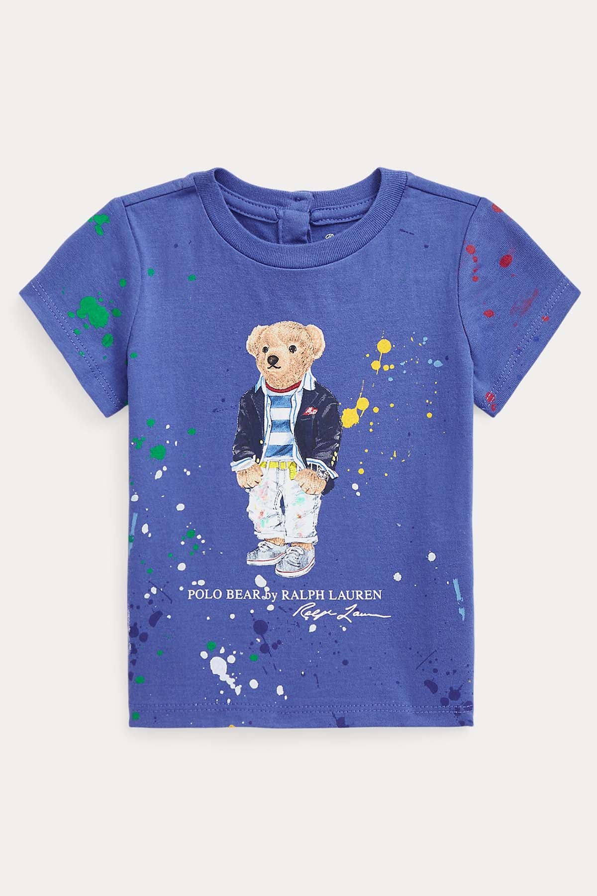 Polo Ralph Lauren Kids 9-18 Aylık Kız Bebek Polo Bear T-shirt-Libas Trendy Fashion Store