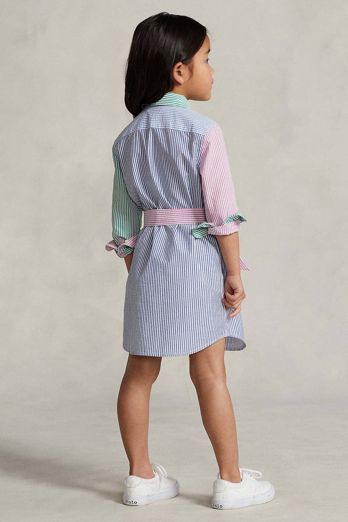 Polo Ralph Lauren Kids 4 Yaş Kız Çocuk Kuşaklı Gömlek Elbise-Libas Trendy Fashion Store