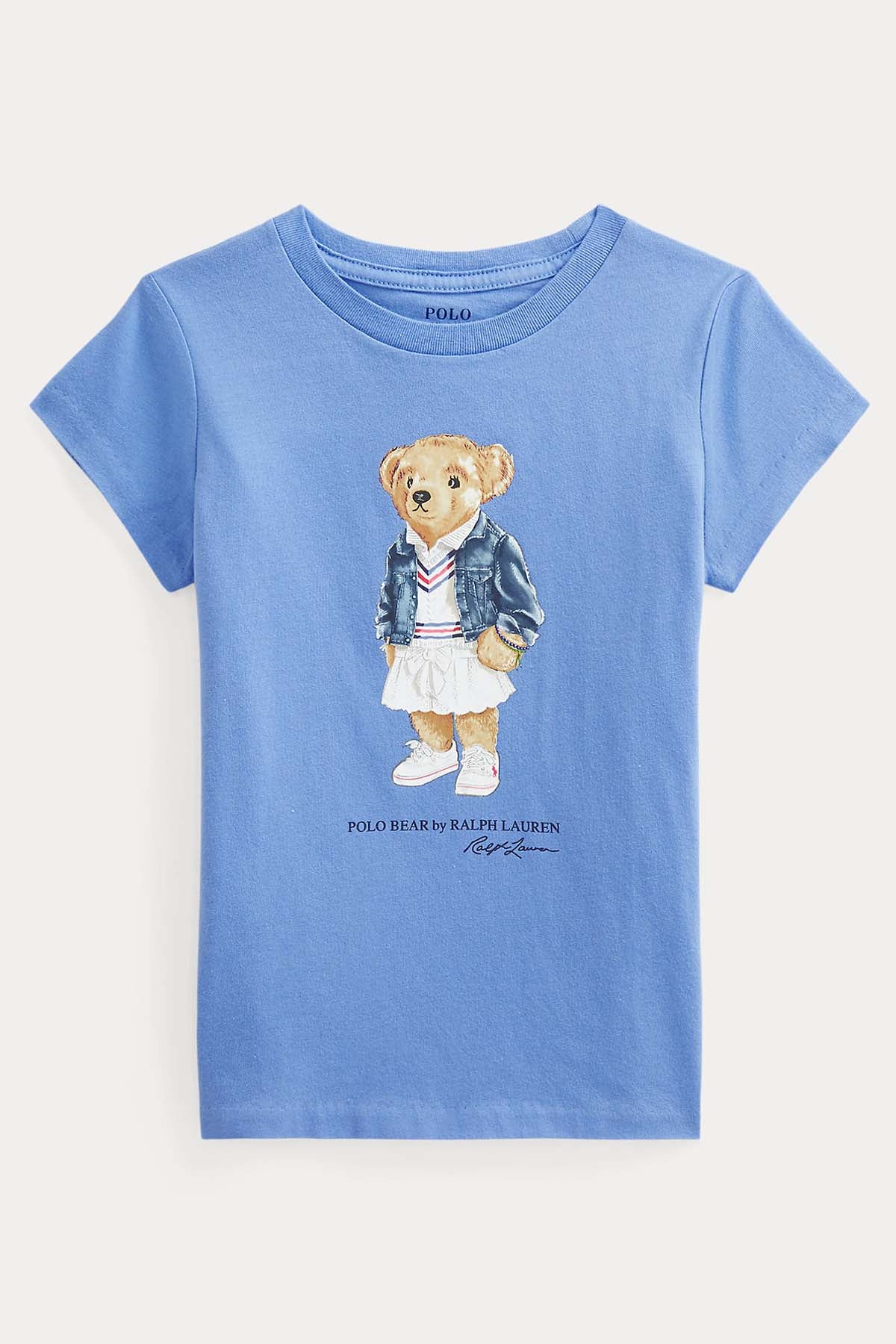 Polo Ralph Lauren Kids 5-6 Yaş Kız Çocuk Polo Bear T-shirt-Libas Trendy Fashion Store