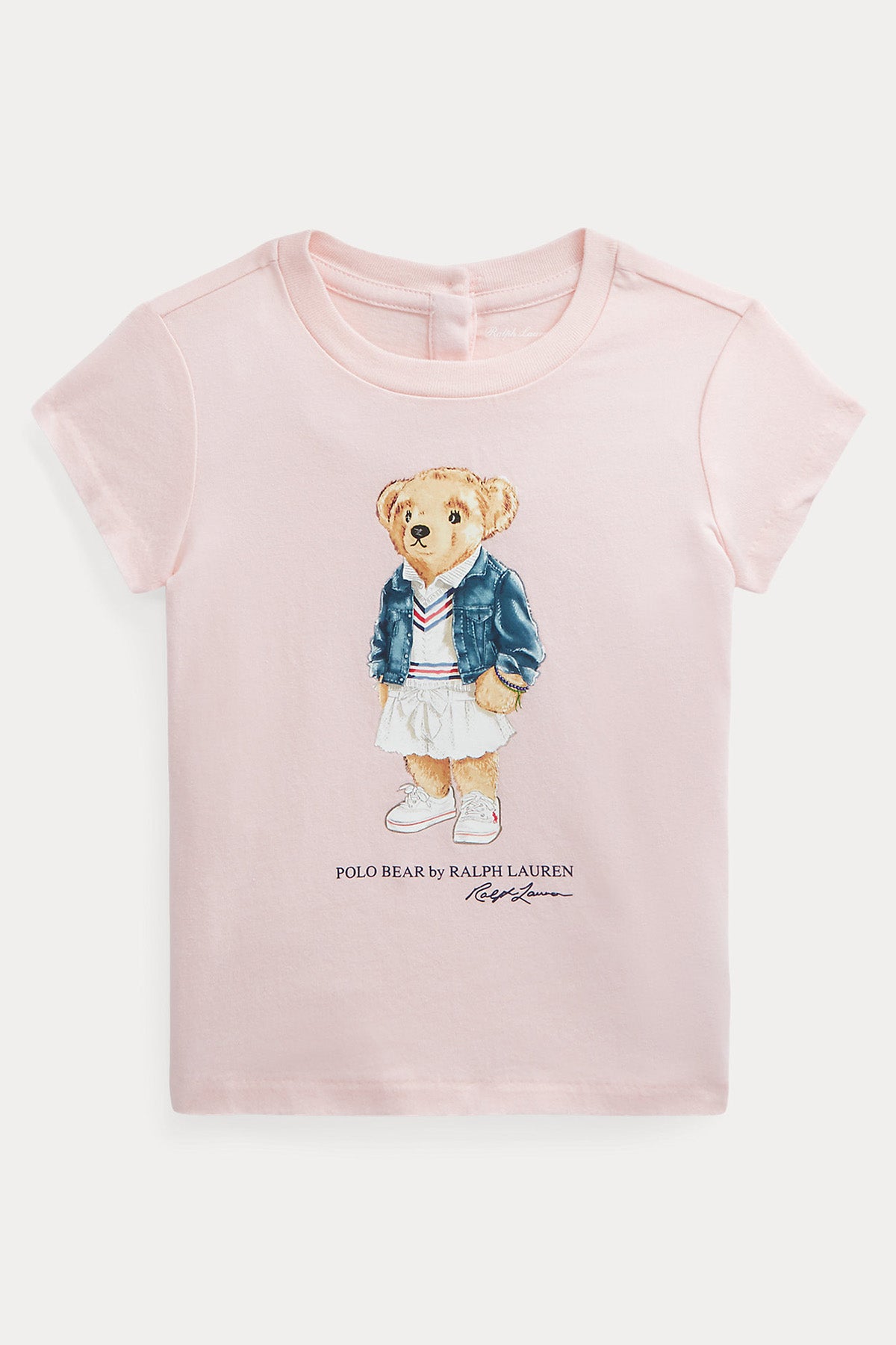 Polo Ralph Lauren Kids 12-24 Aylık Kız Bebek Polo Bear T-shirt-Libas Trendy Fashion Store