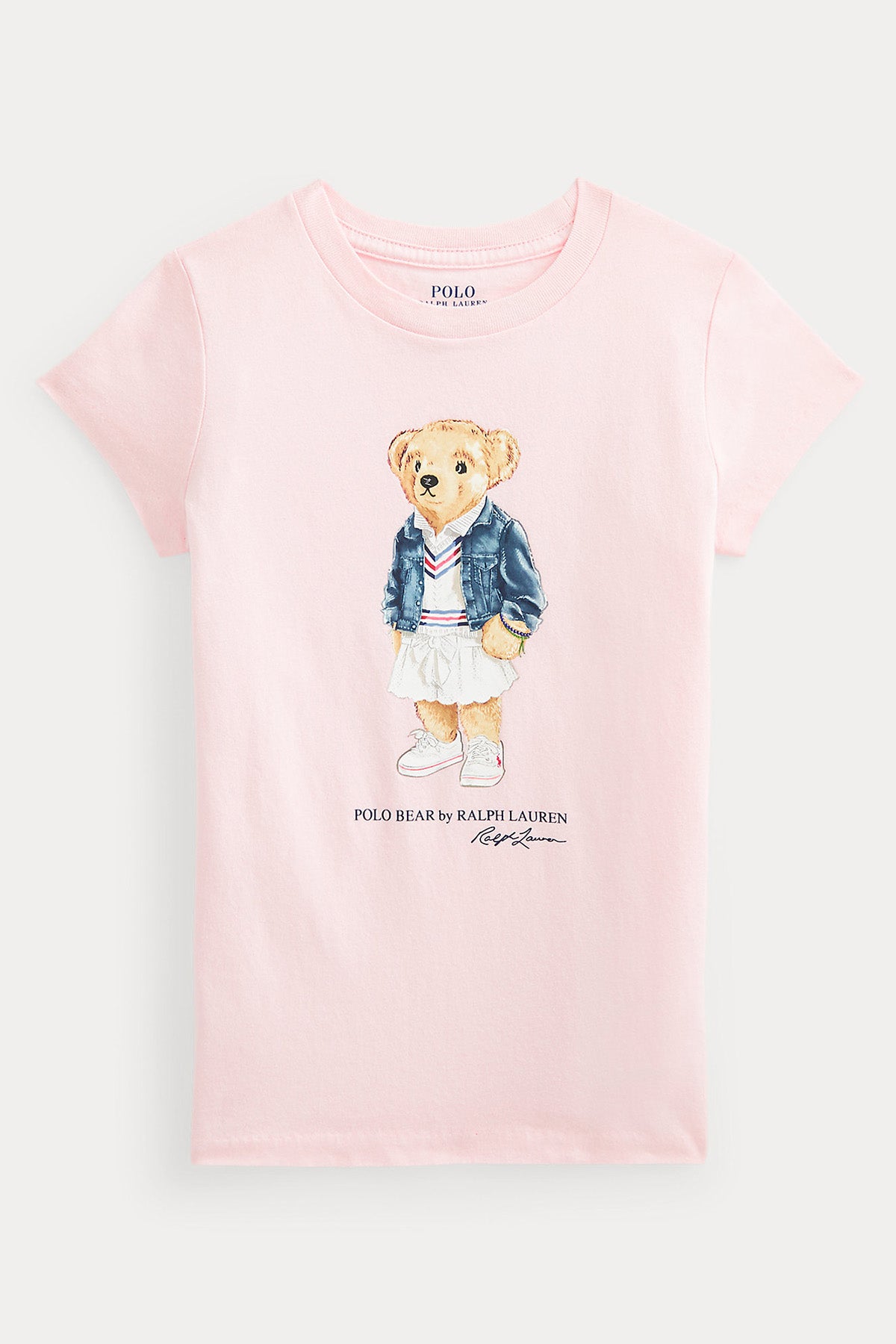 Polo Ralph Lauren Kids 5-6 Yaş Kız Çocuk Polo Bear T-shirt-Libas Trendy Fashion Store